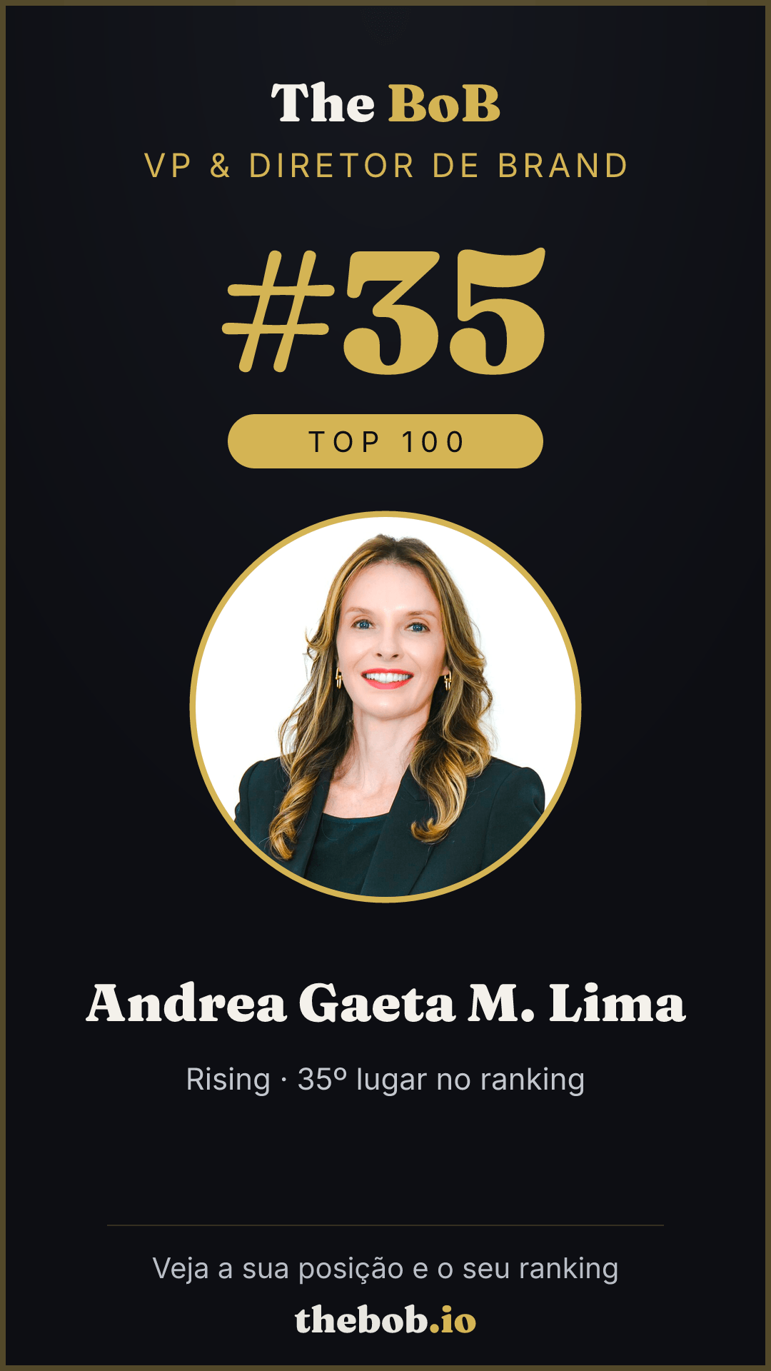 Selo The BoB · Andrea Gaeta M. Lima
