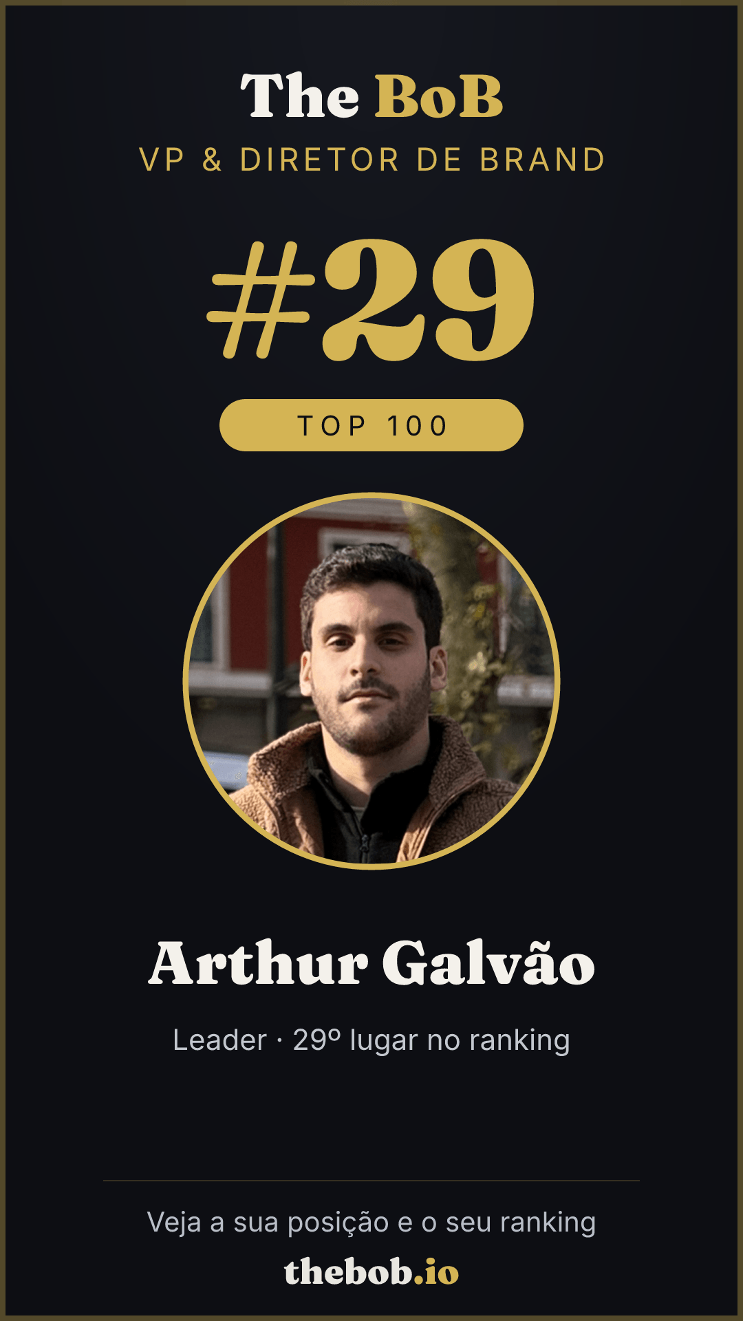 Selo The BoB · Arthur Galvão