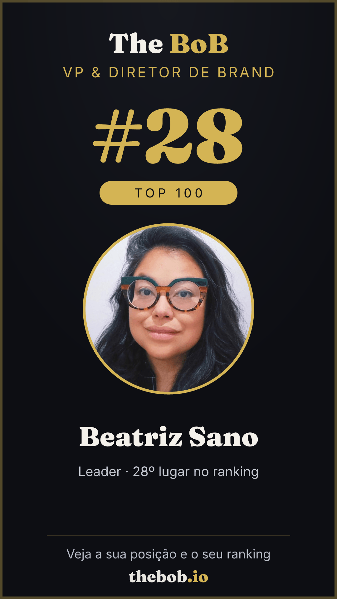 Selo The BoB · Beatriz Sano