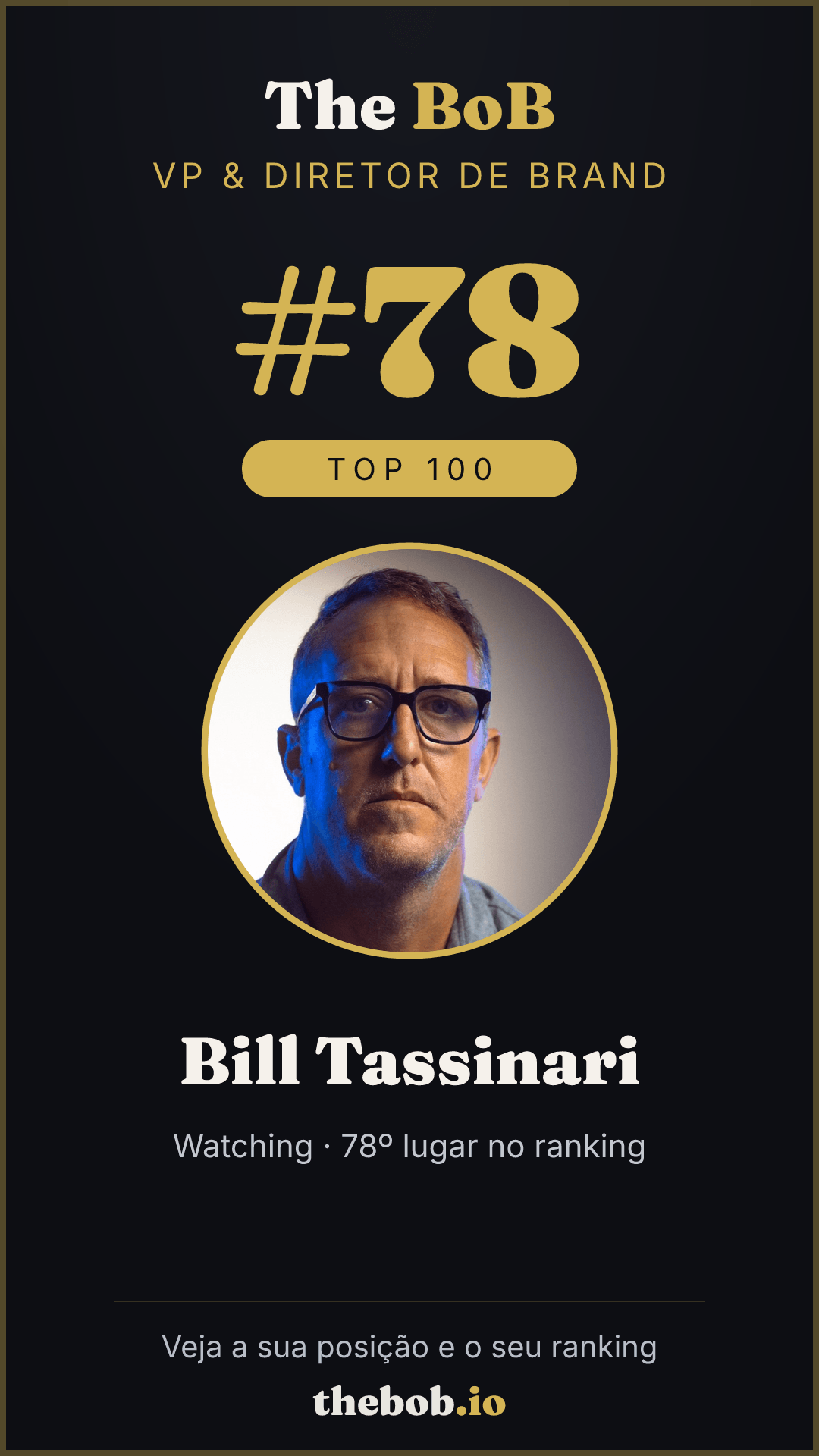 Selo The BoB · Bill Tassinari