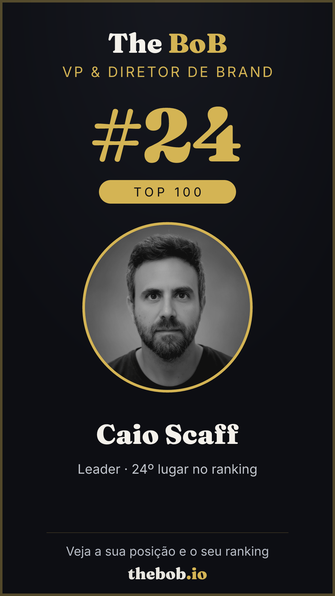 Selo The BoB · Caio Scaff