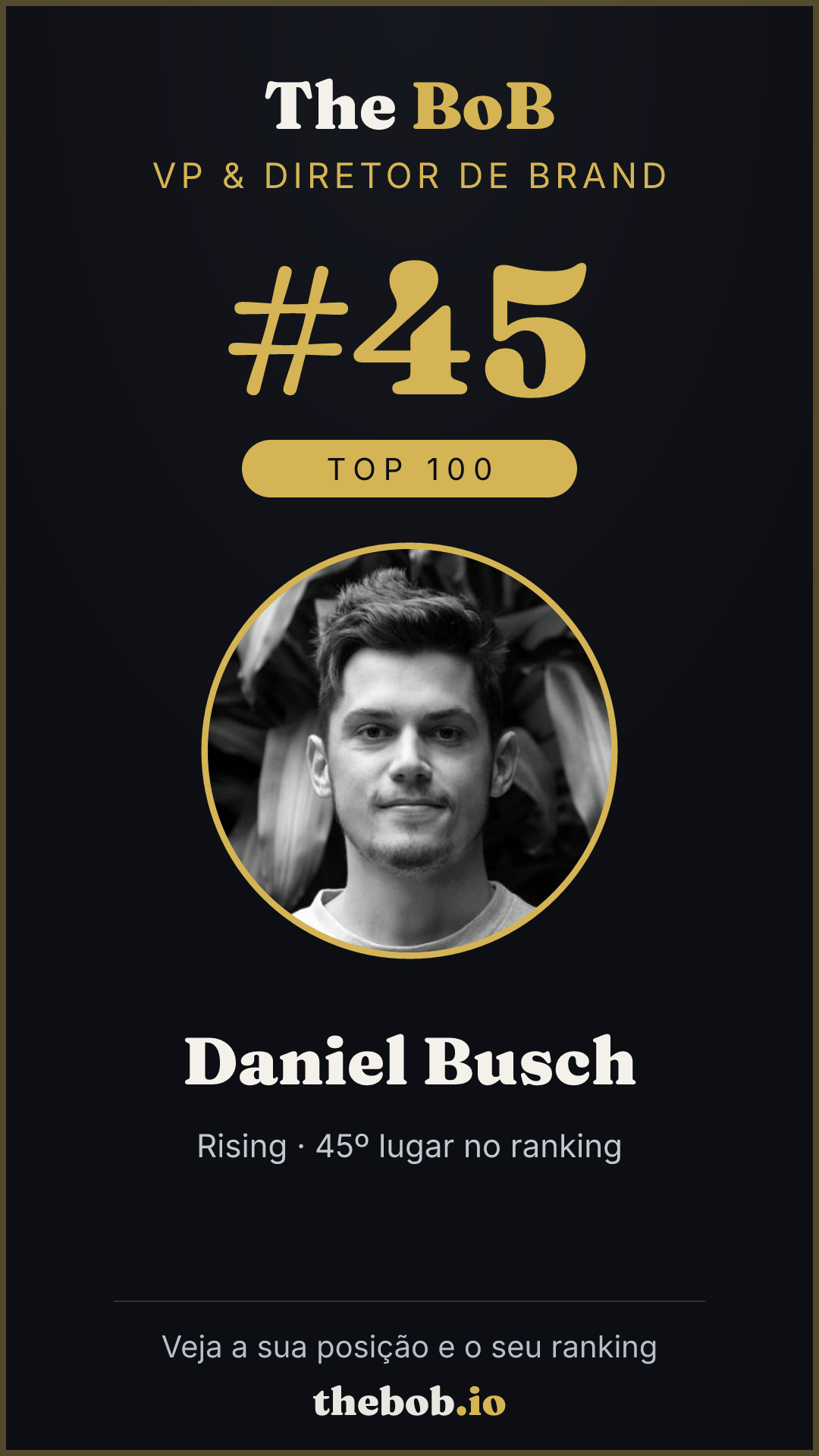 Selo The BoB · Daniel Busch