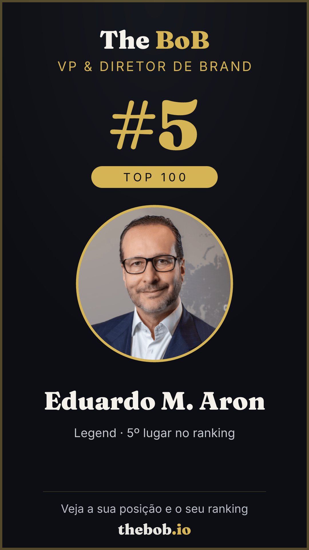 Selo The BoB · Eduardo M. Aron