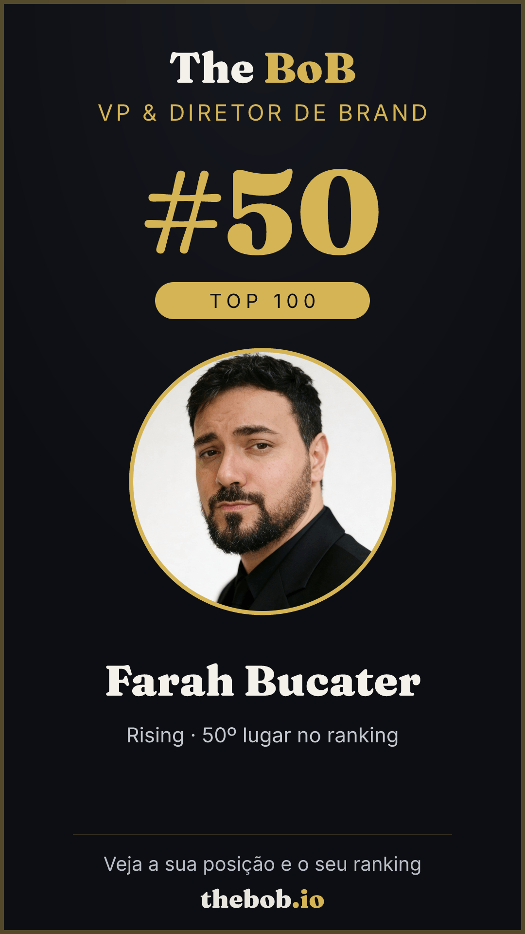 Selo The BoB · Farah Bucater
