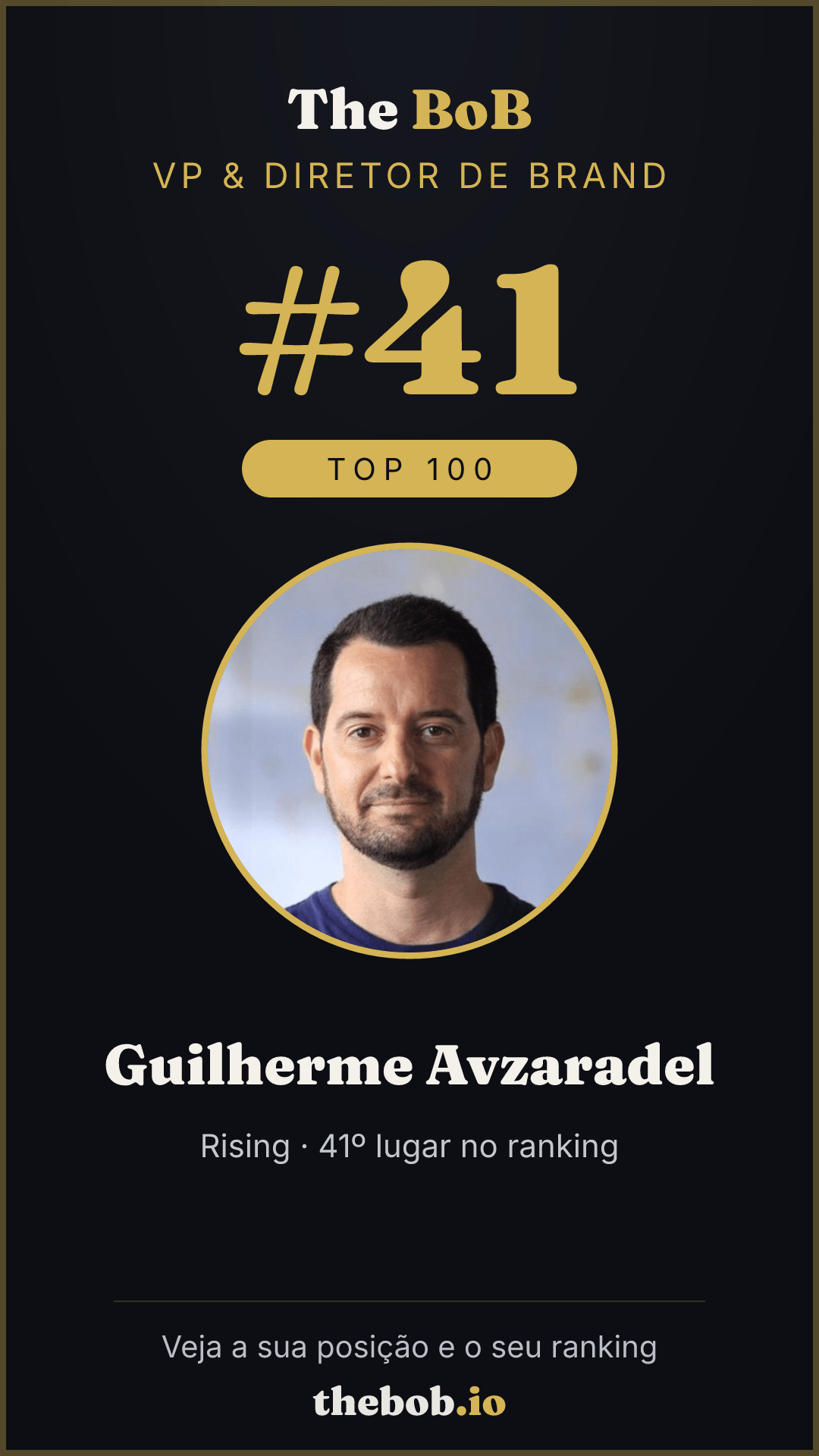 Selo The BoB · Guilherme Avzaradel