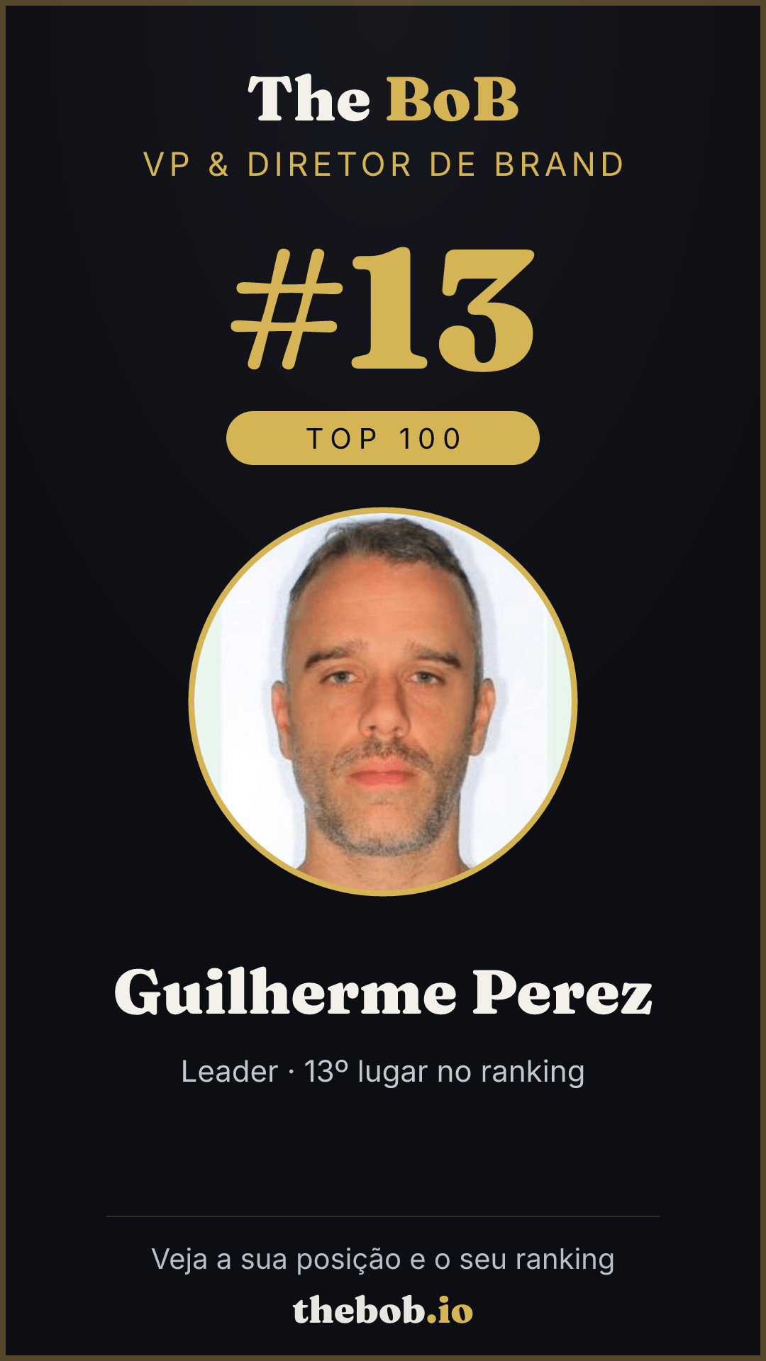 Selo The BoB · Guilherme Perez