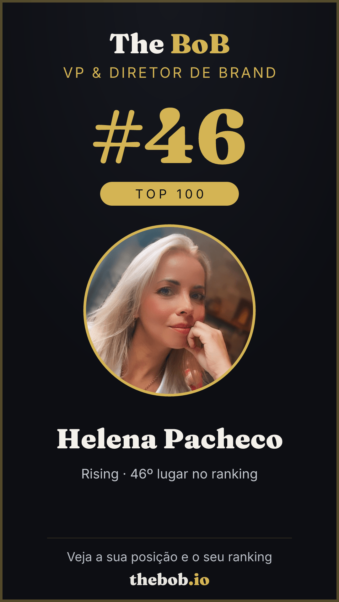 Selo The BoB · Helena Pacheco
