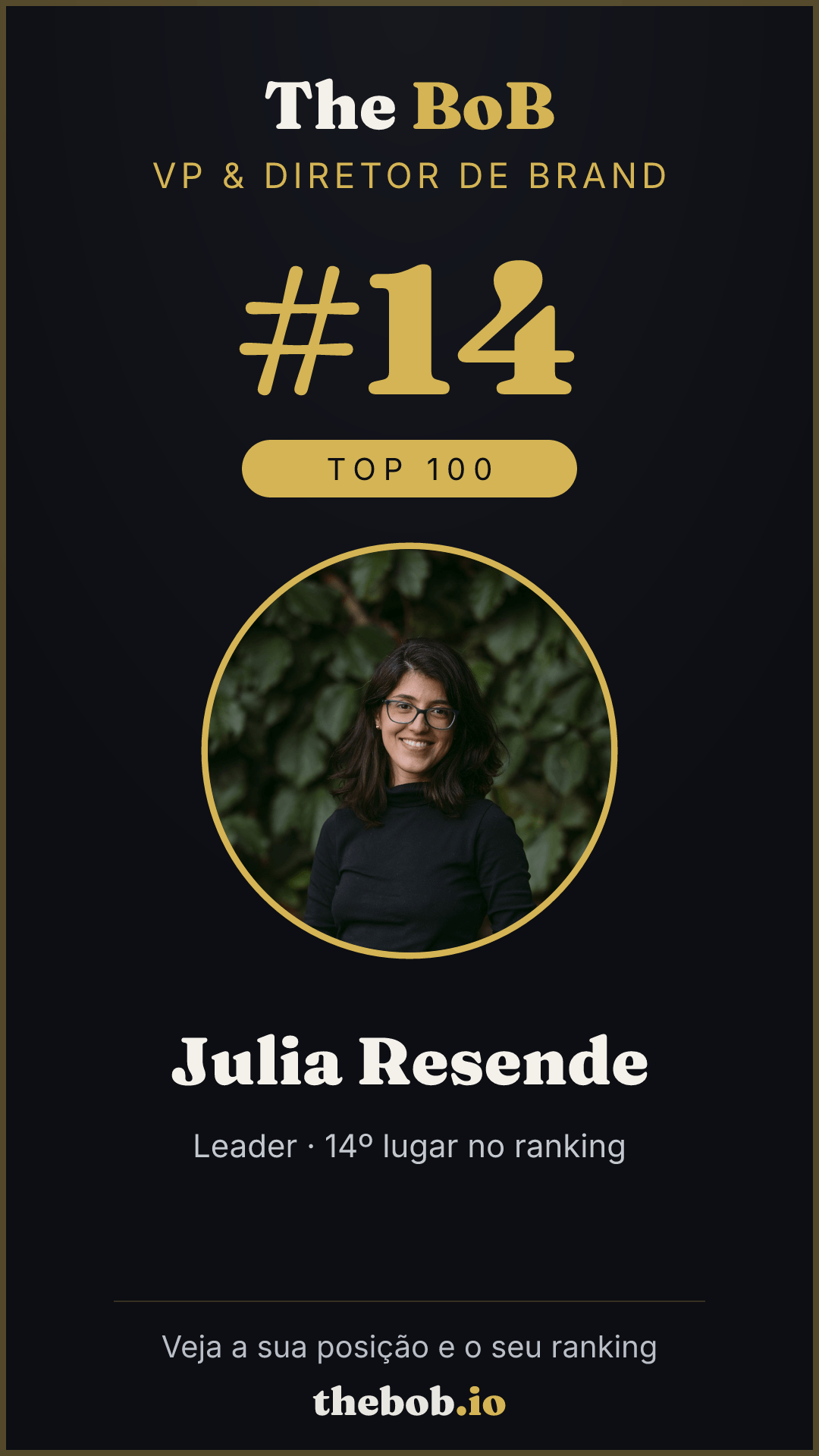 Selo The BoB · Julia Resende