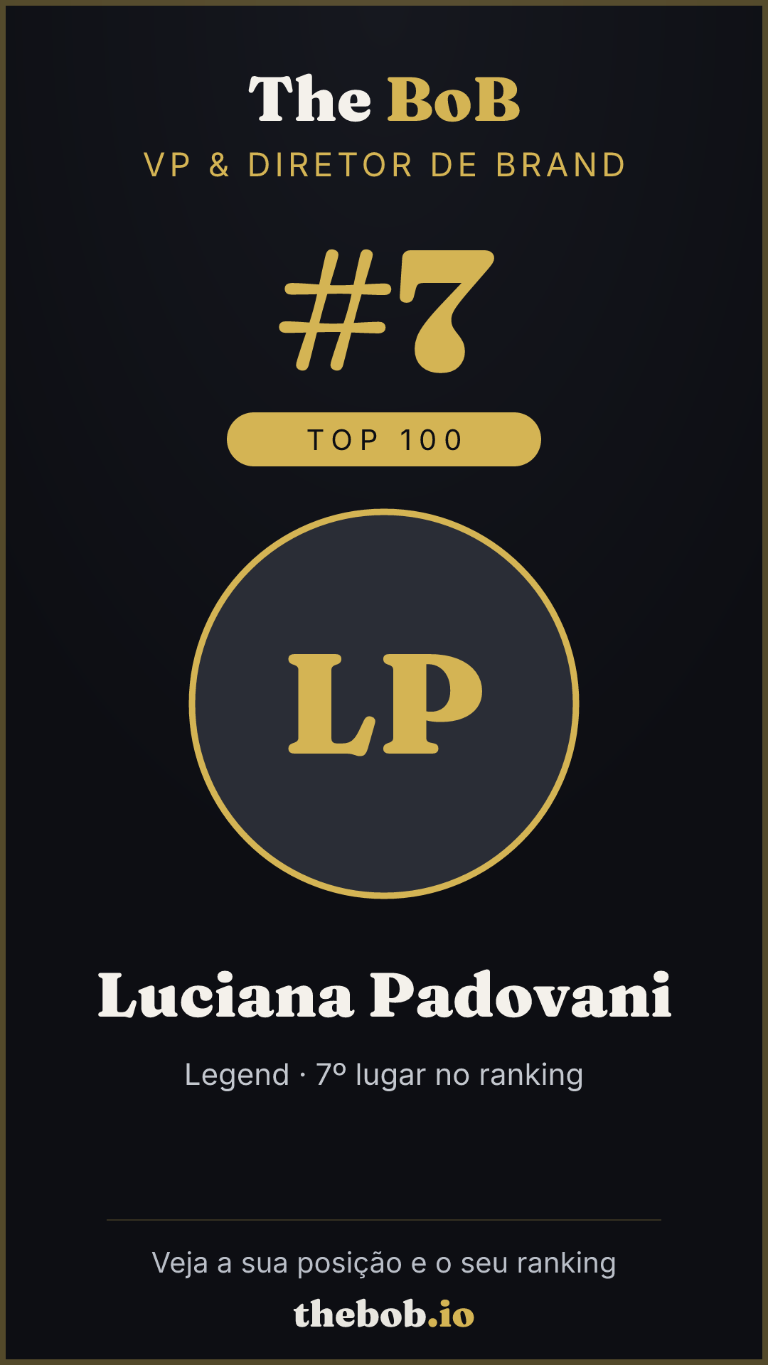 Selo The BoB · Luciana Padovani
