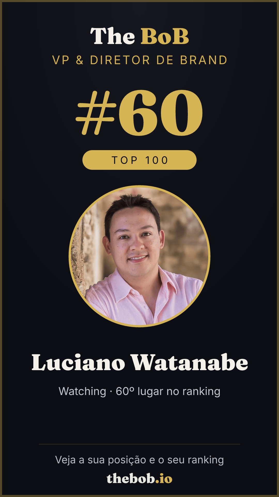 Selo The BoB · Luciano Watanabe