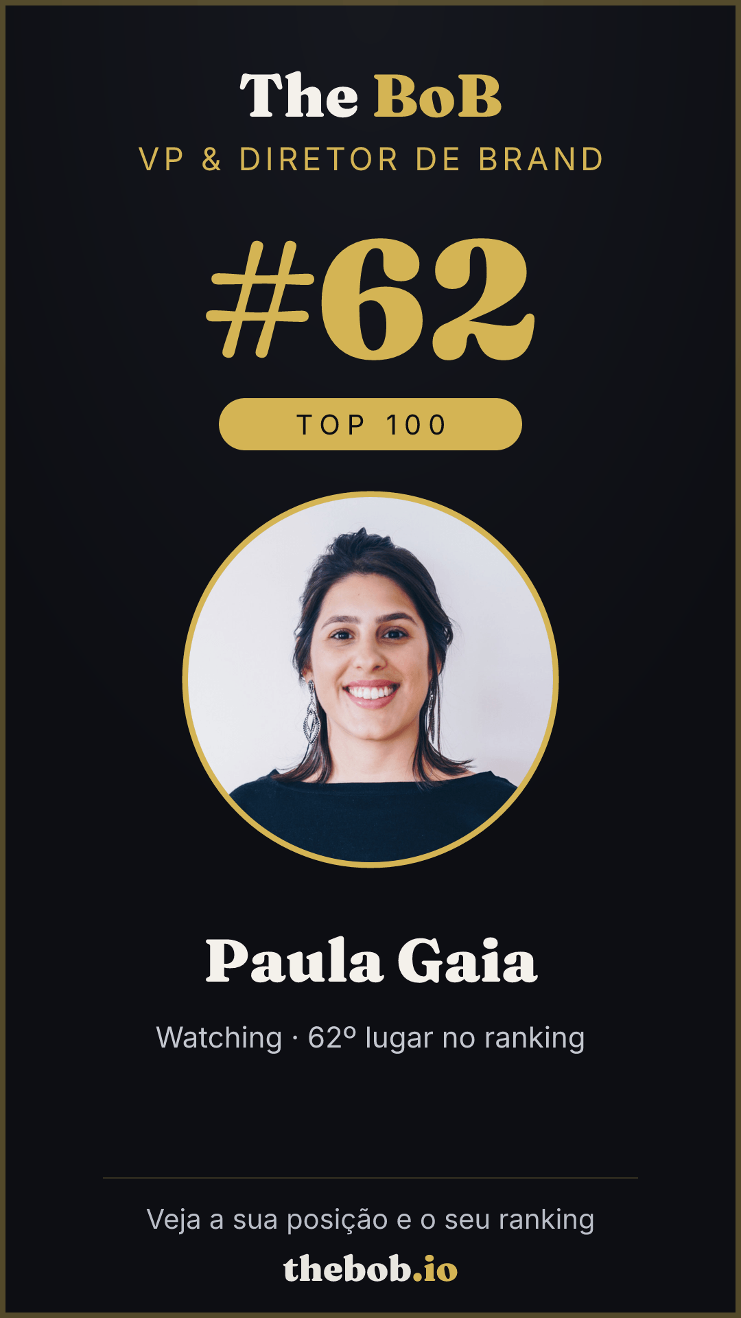 Selo The BoB · Paula Gaia