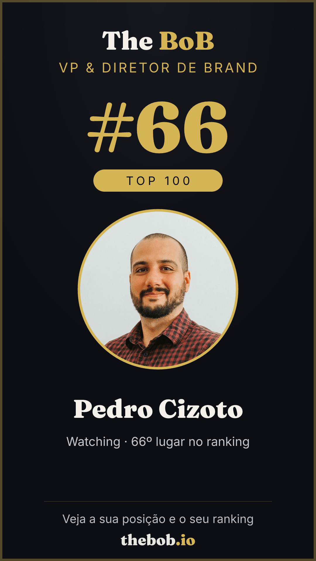 Selo The BoB · Pedro Cizoto