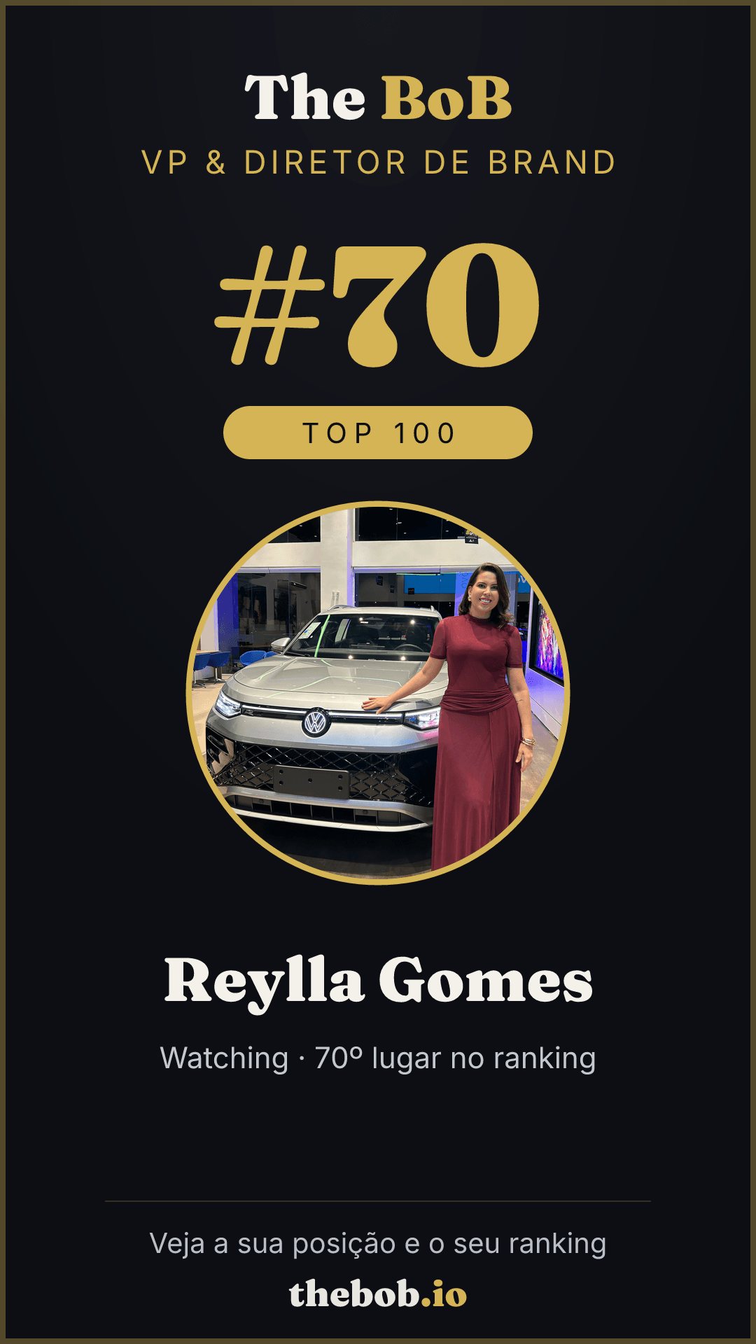 Selo The BoB · Reylla Gomes