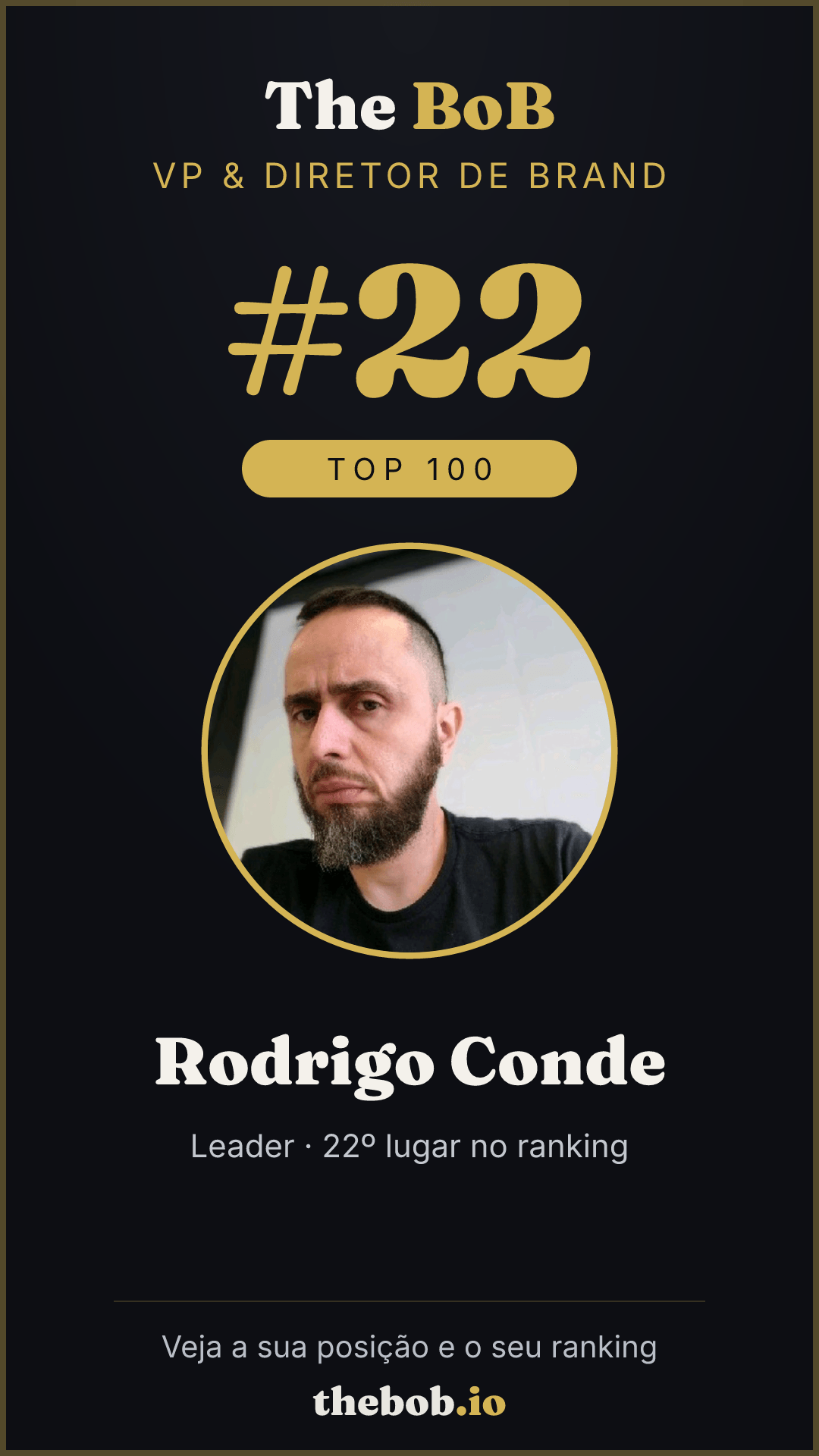 Selo The BoB · Rodrigo Conde