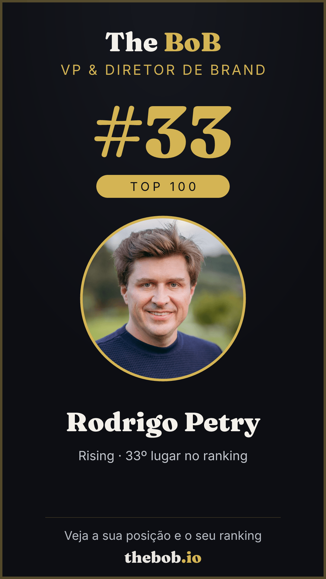 Selo The BoB · Rodrigo Petry