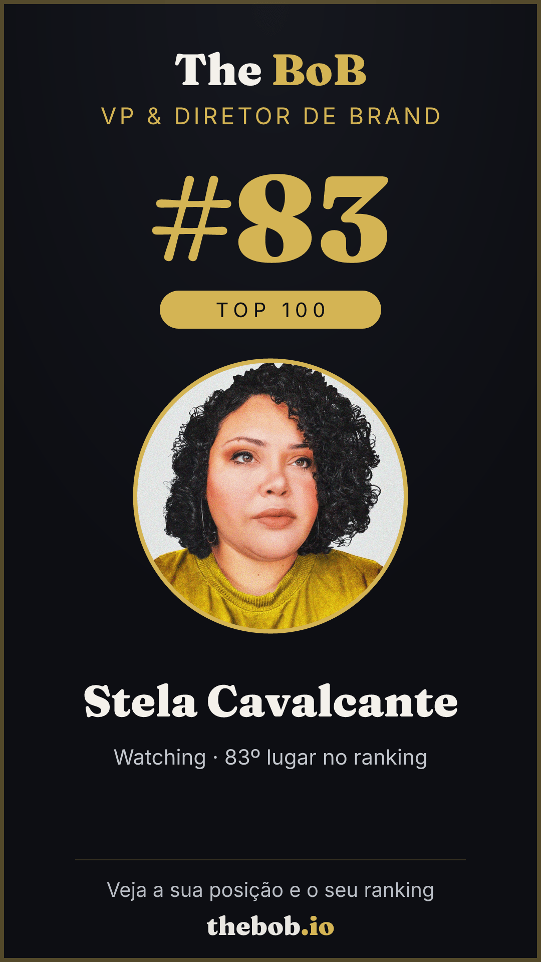 Selo The BoB · Stela Cavalcante