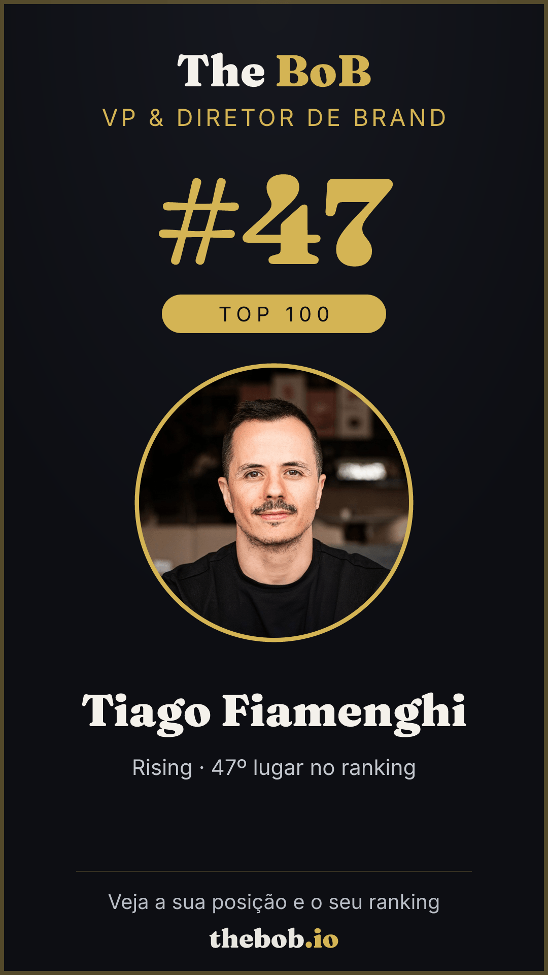 Selo The BoB · Tiago Fiamenghi