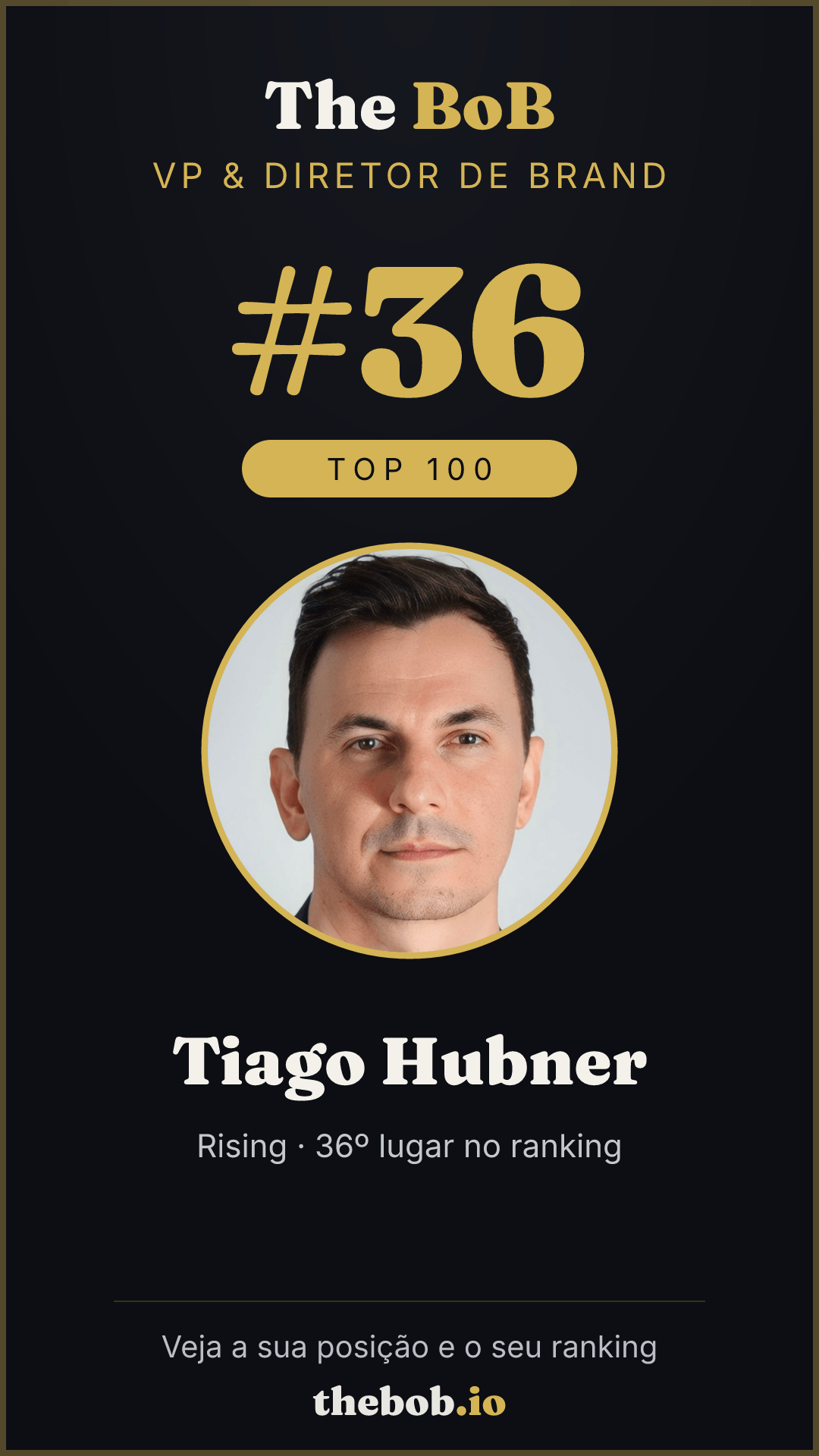 Selo The BoB · Tiago Hubner