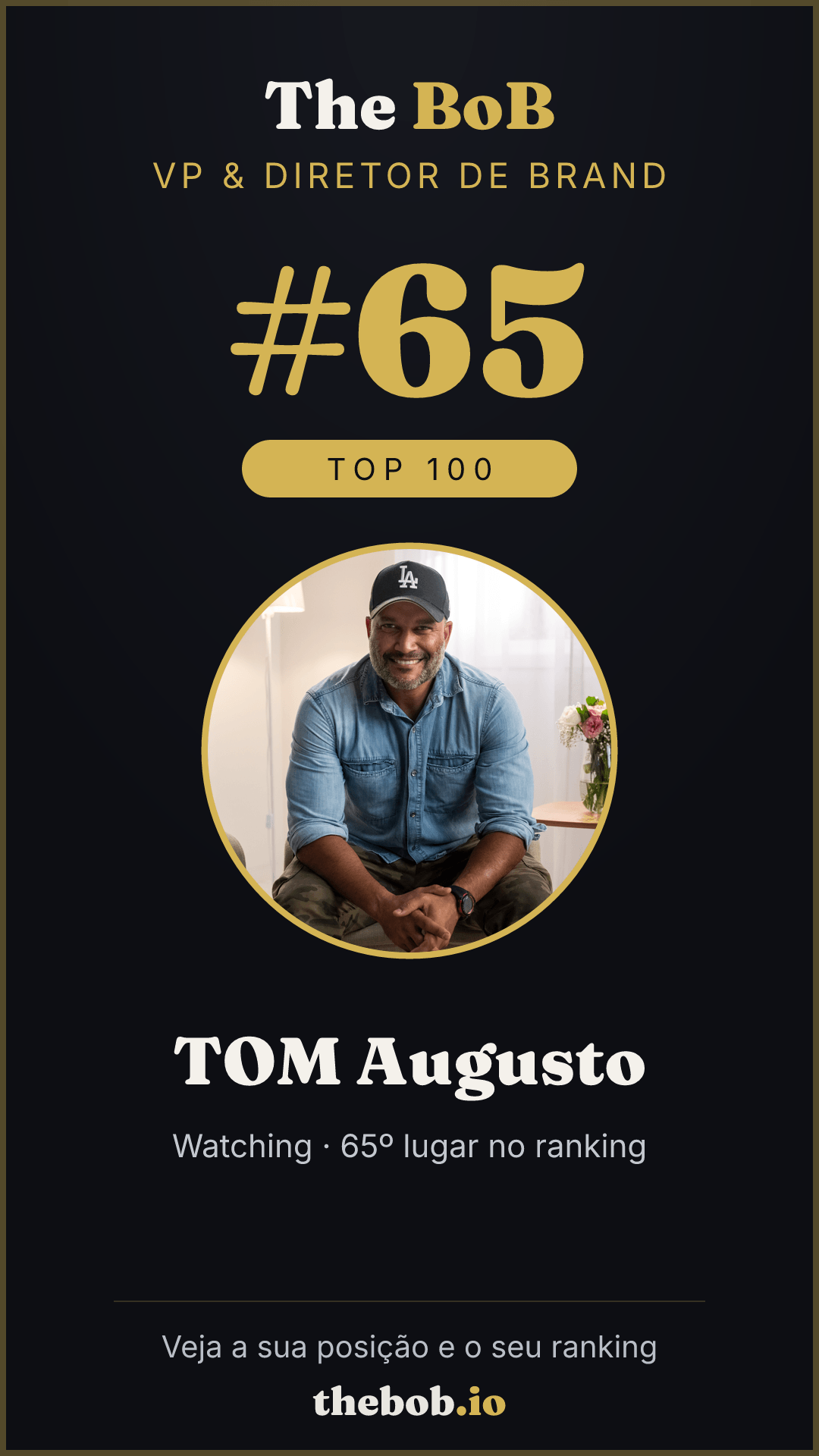 Selo The BoB · TOM Augusto