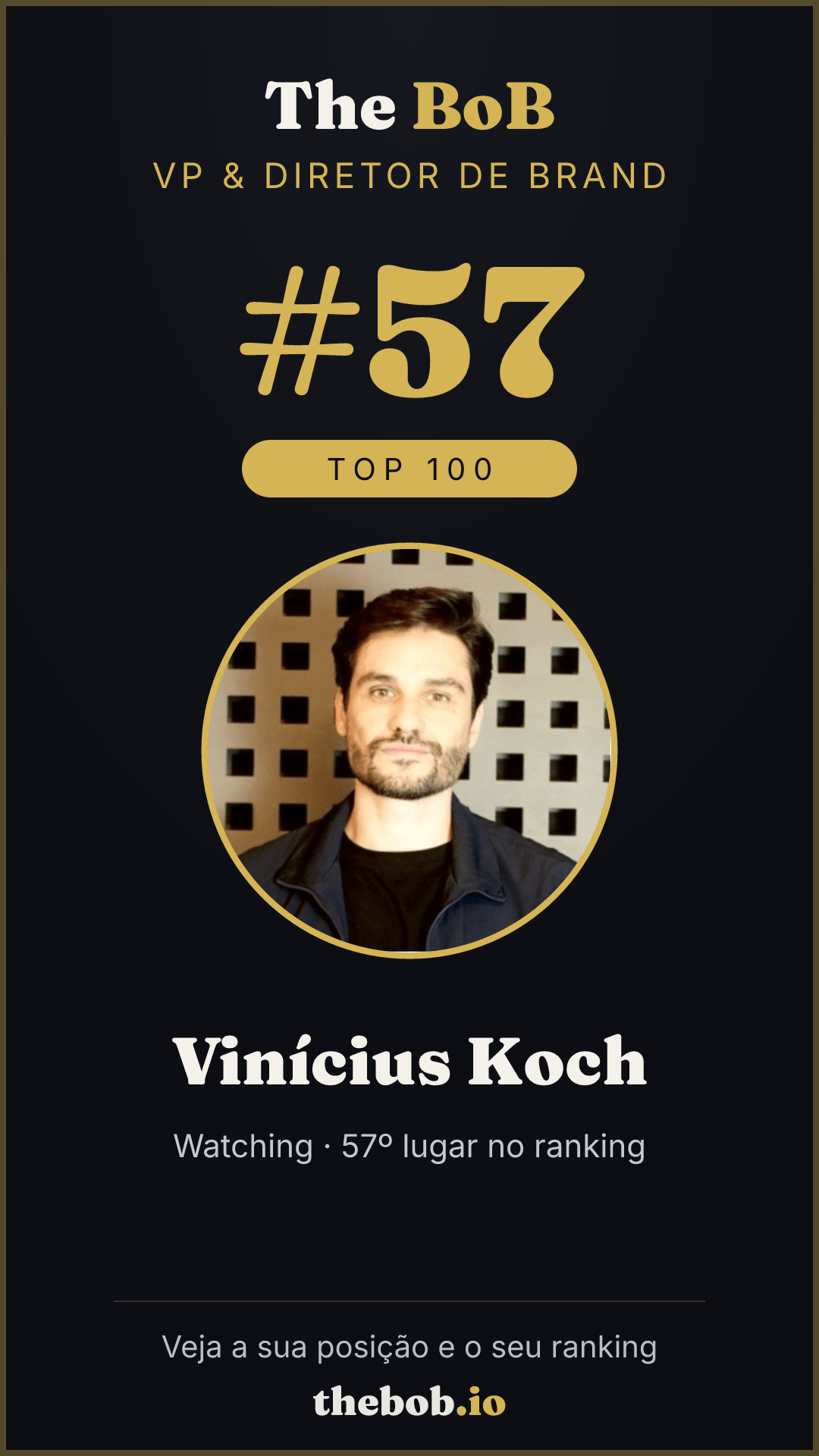 Selo The BoB · Vinícius Koch