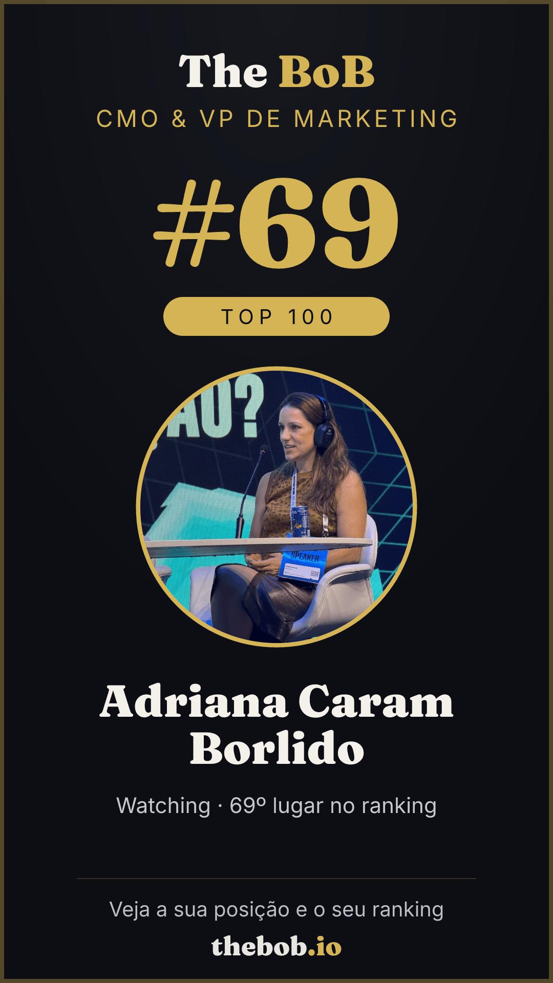 Selo The BoB · Adriana Caram Borlido
