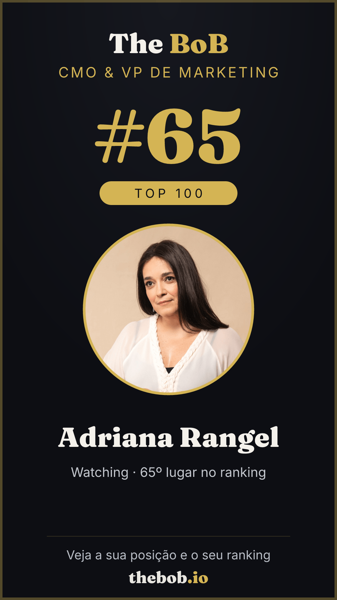 Selo The BoB · Adriana Rangel