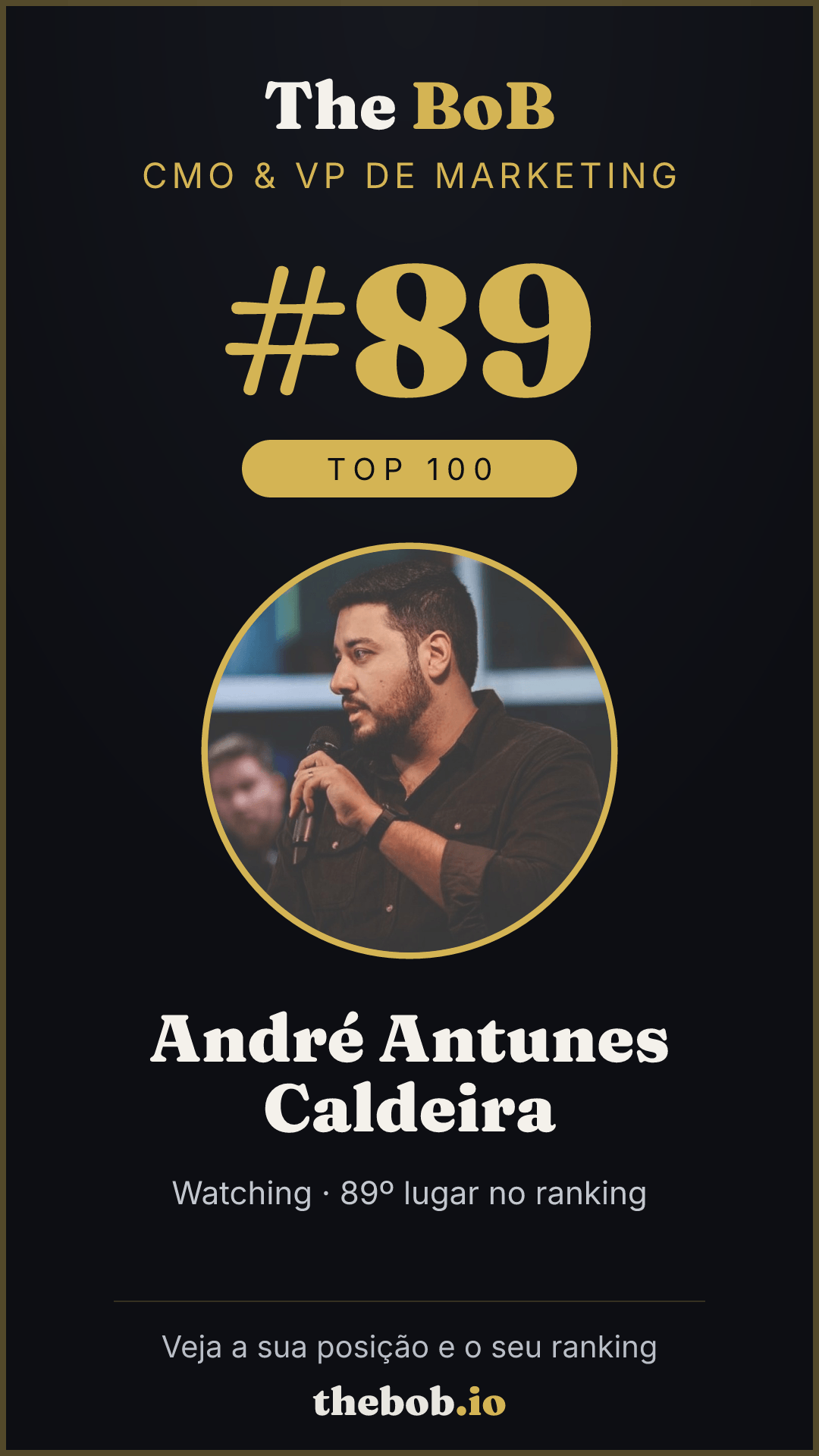 Selo The BoB · André Antunes Caldeira