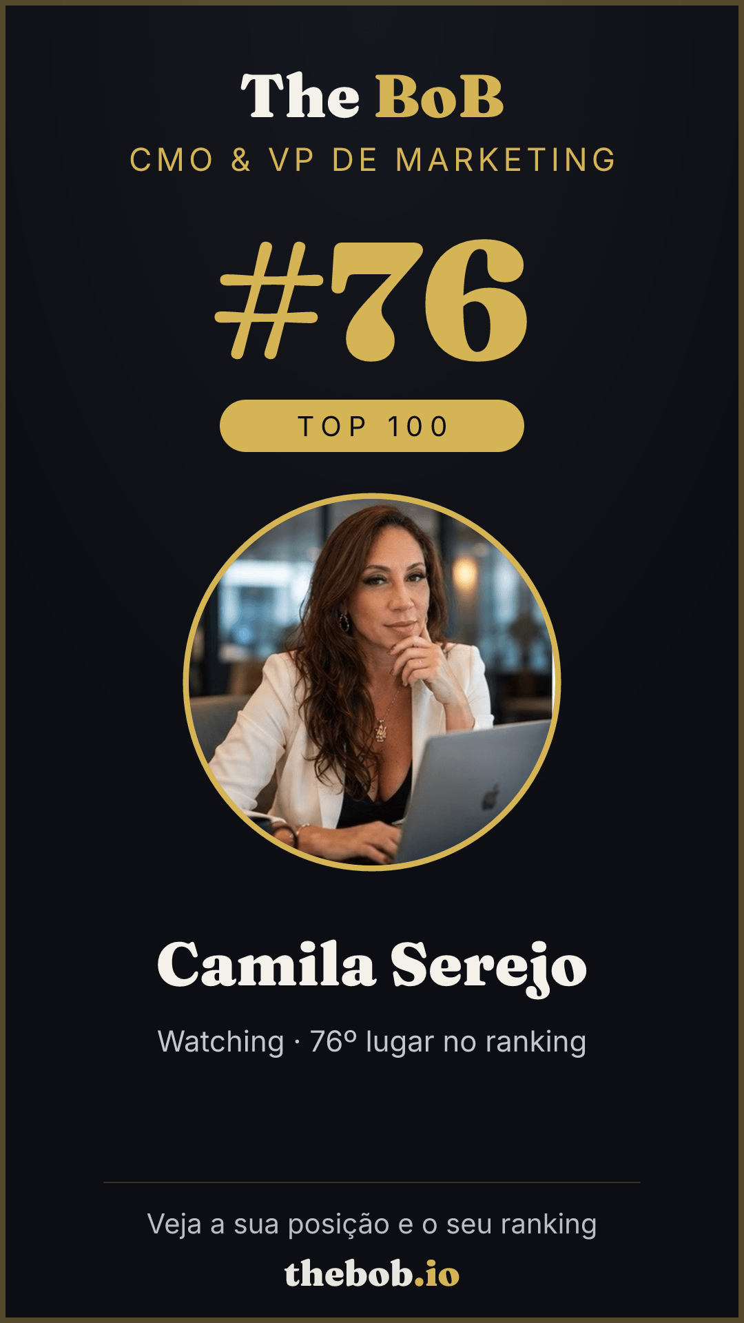 Selo The BoB · Camila Serejo