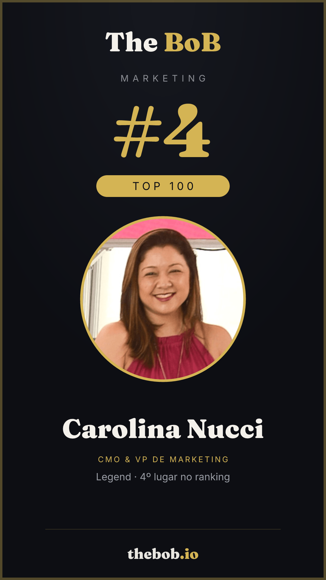 Selo The BoB · Carolina Nucci