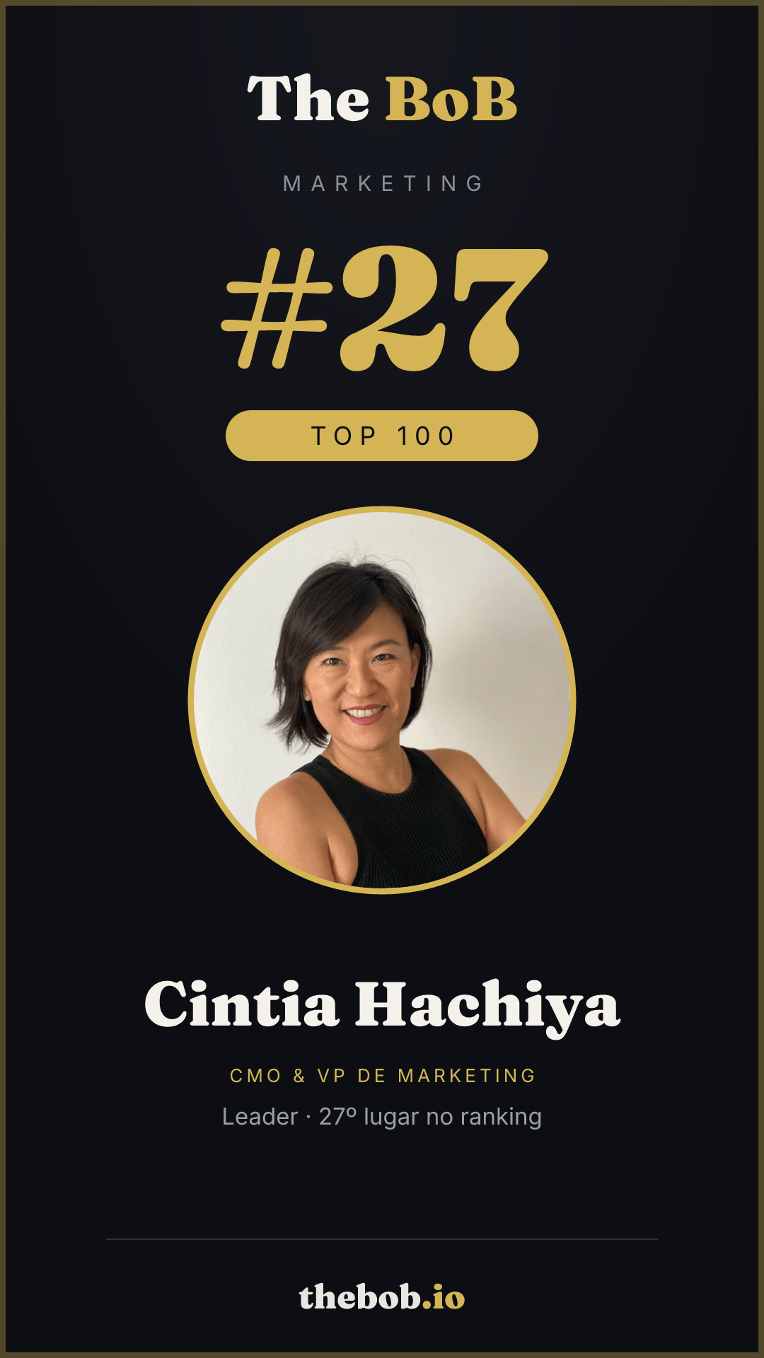 Selo The BoB · Cintia Hachiya