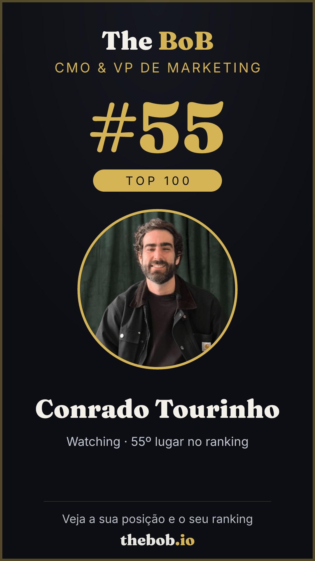 Selo The BoB · Conrado Tourinho