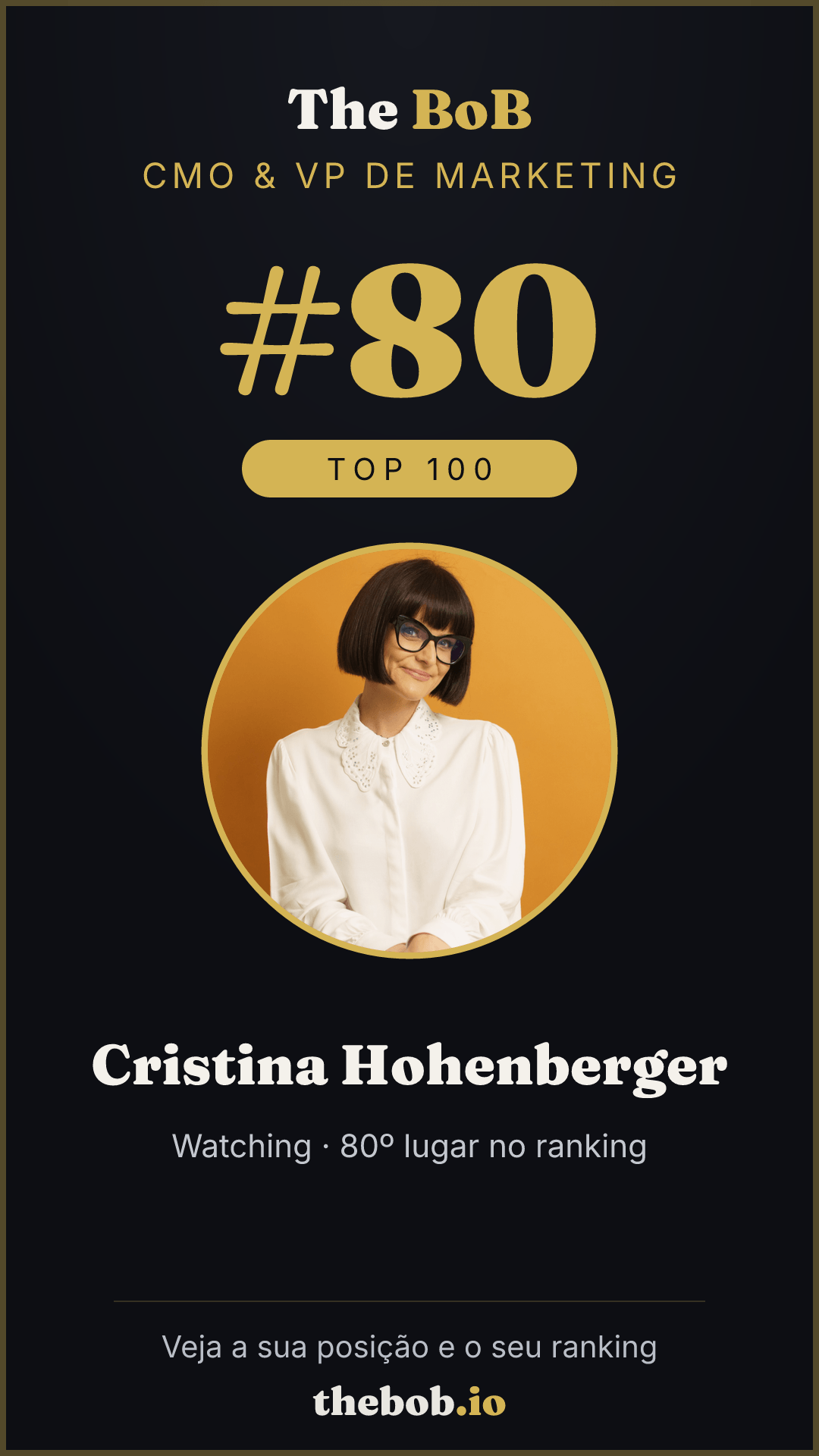 Selo The BoB · Cristina Hohenberger