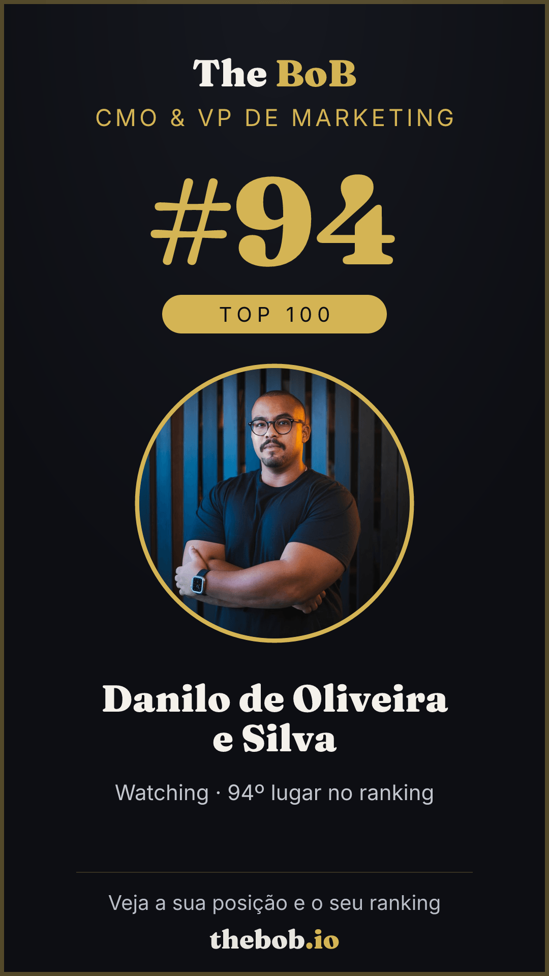 Selo The BoB · Danilo de Oliveira e Silva