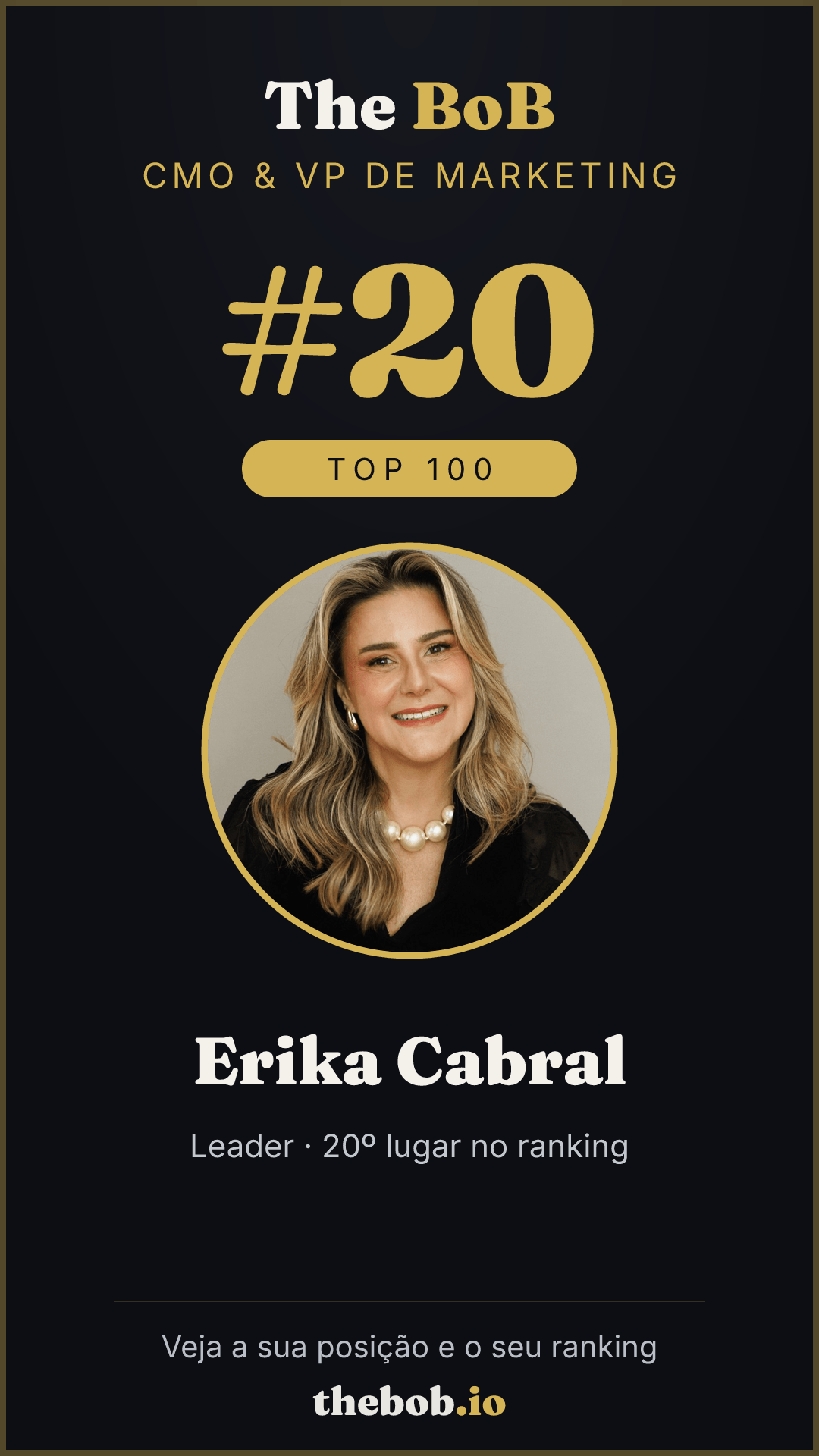 Selo The BoB · Erika Cabral