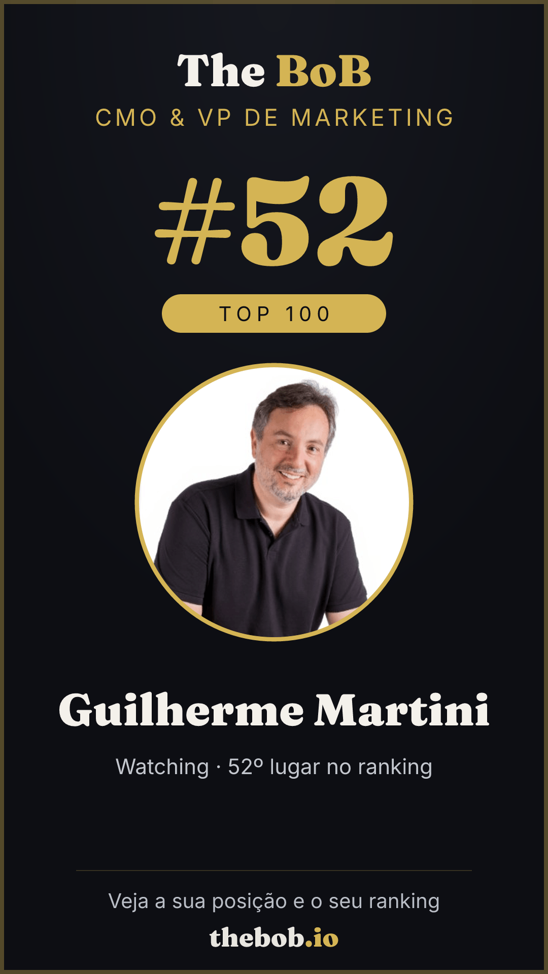 Selo The BoB · Guilherme Martini