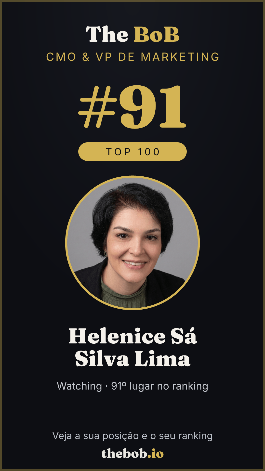 Selo The BoB · Helenice Sá Silva Lima
