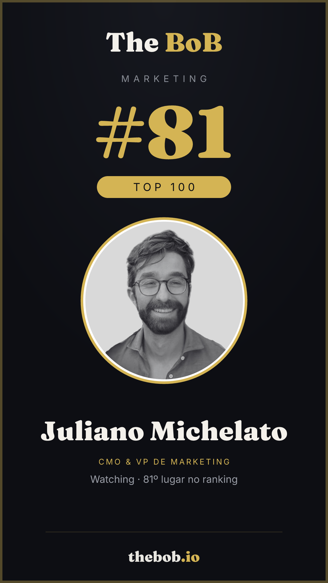 Selo The BoB · Juliano Michelato