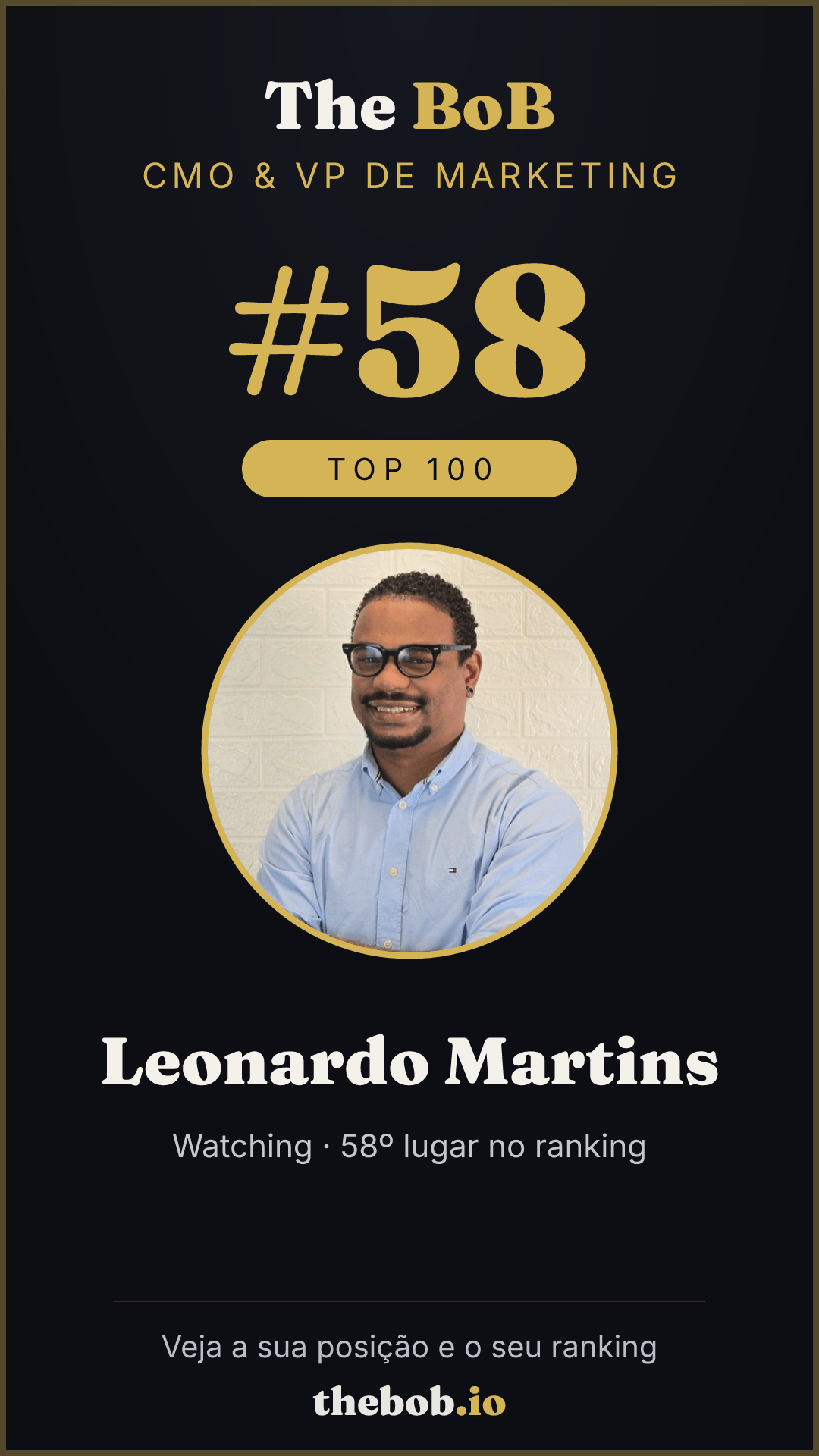 Selo The BoB · Leonardo Martins