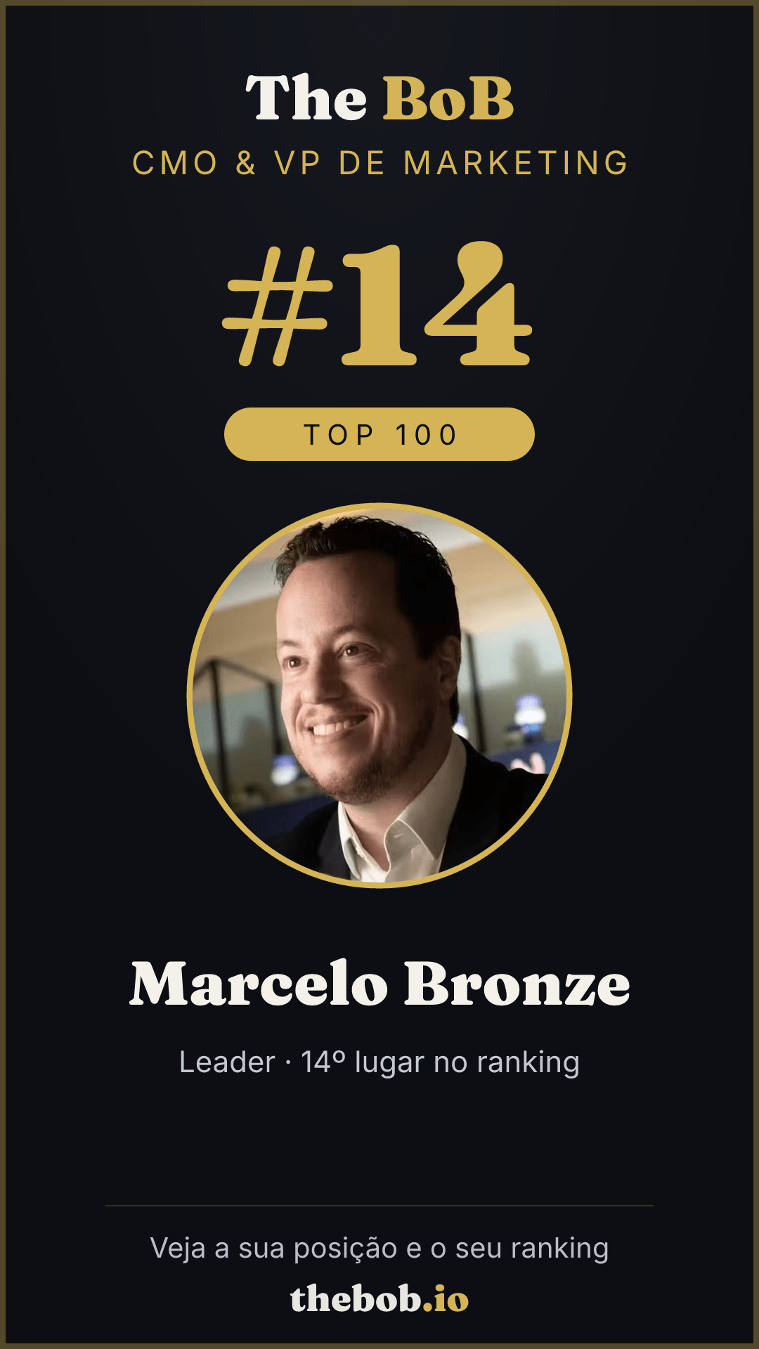 Selo The BoB · Marcelo Bronze
