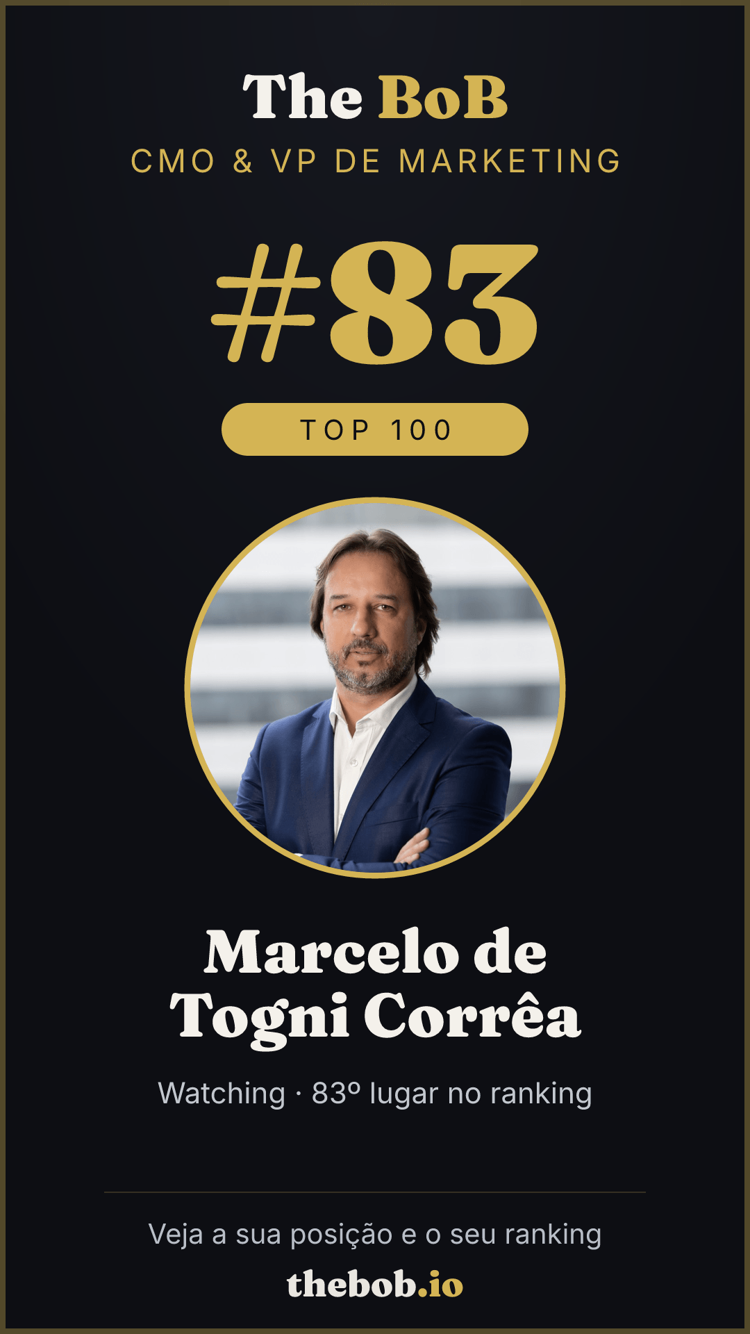 Selo The BoB · Marcelo de Togni Corrêa