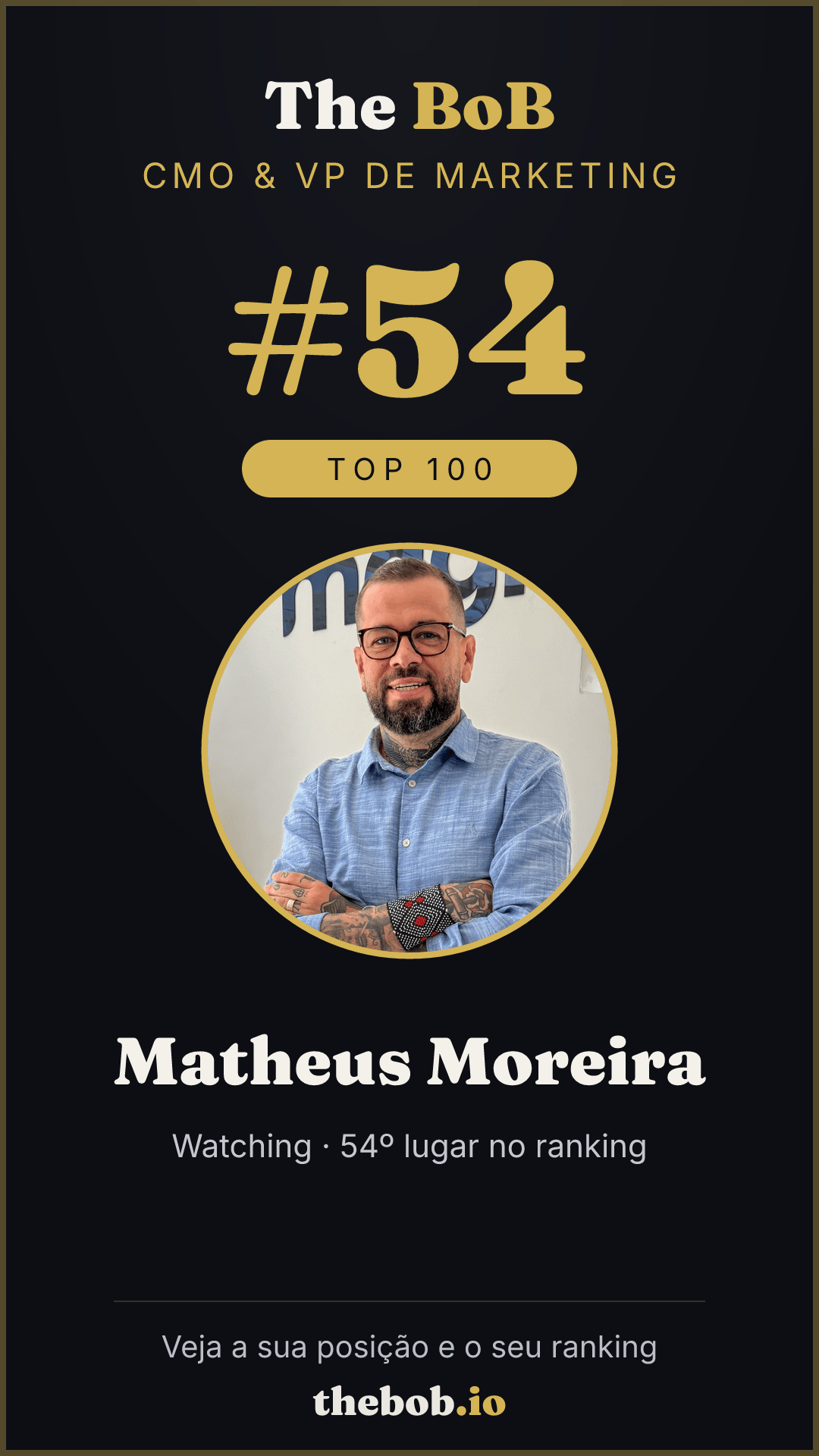 Selo The BoB · Matheus Moreira