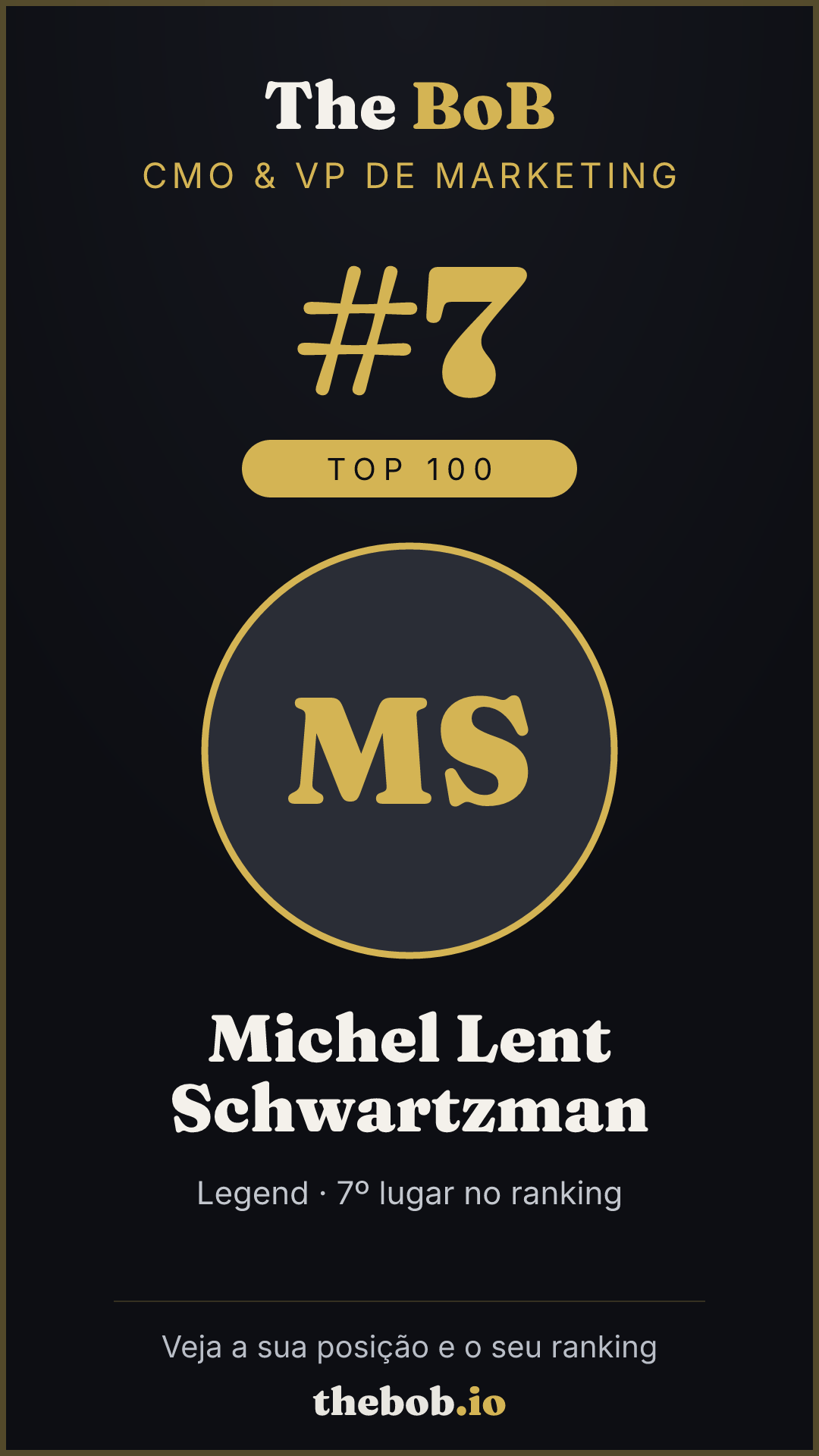 Selo The BoB · Michel Lent Schwartzman