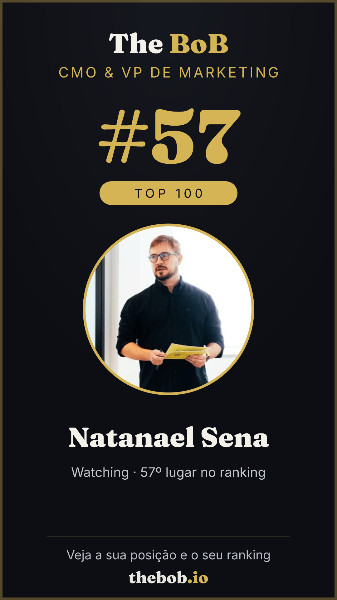Selo The BoB · Natanael Sena