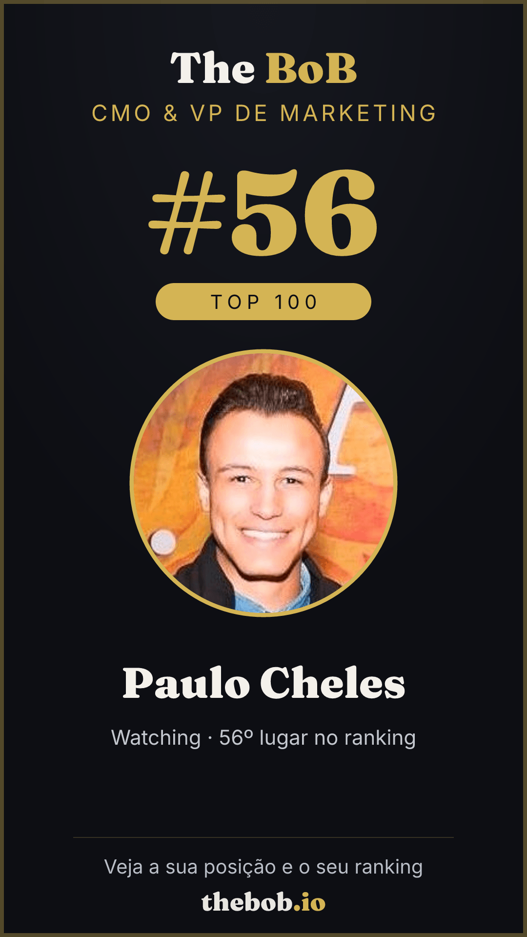 Selo The BoB · Paulo Cheles