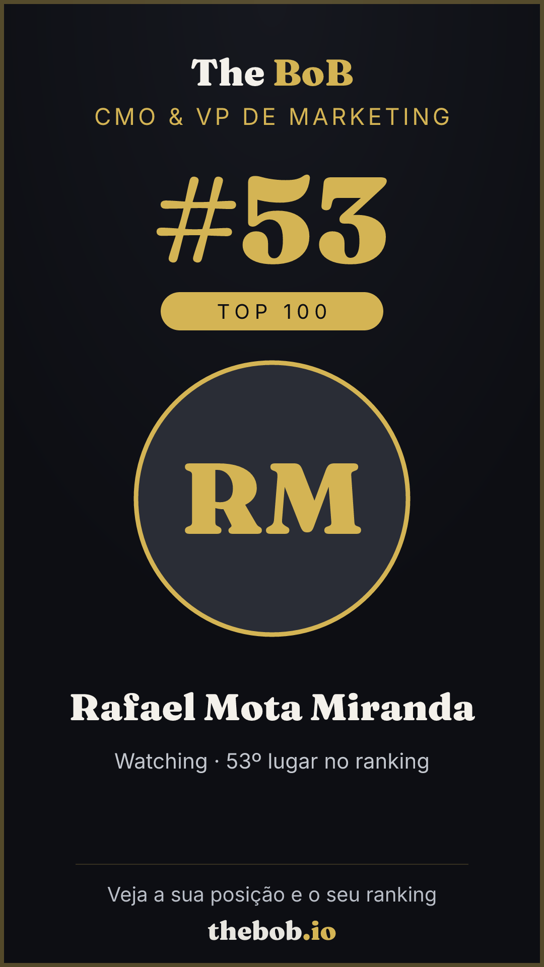 Selo The BoB · Rafael Mota Miranda