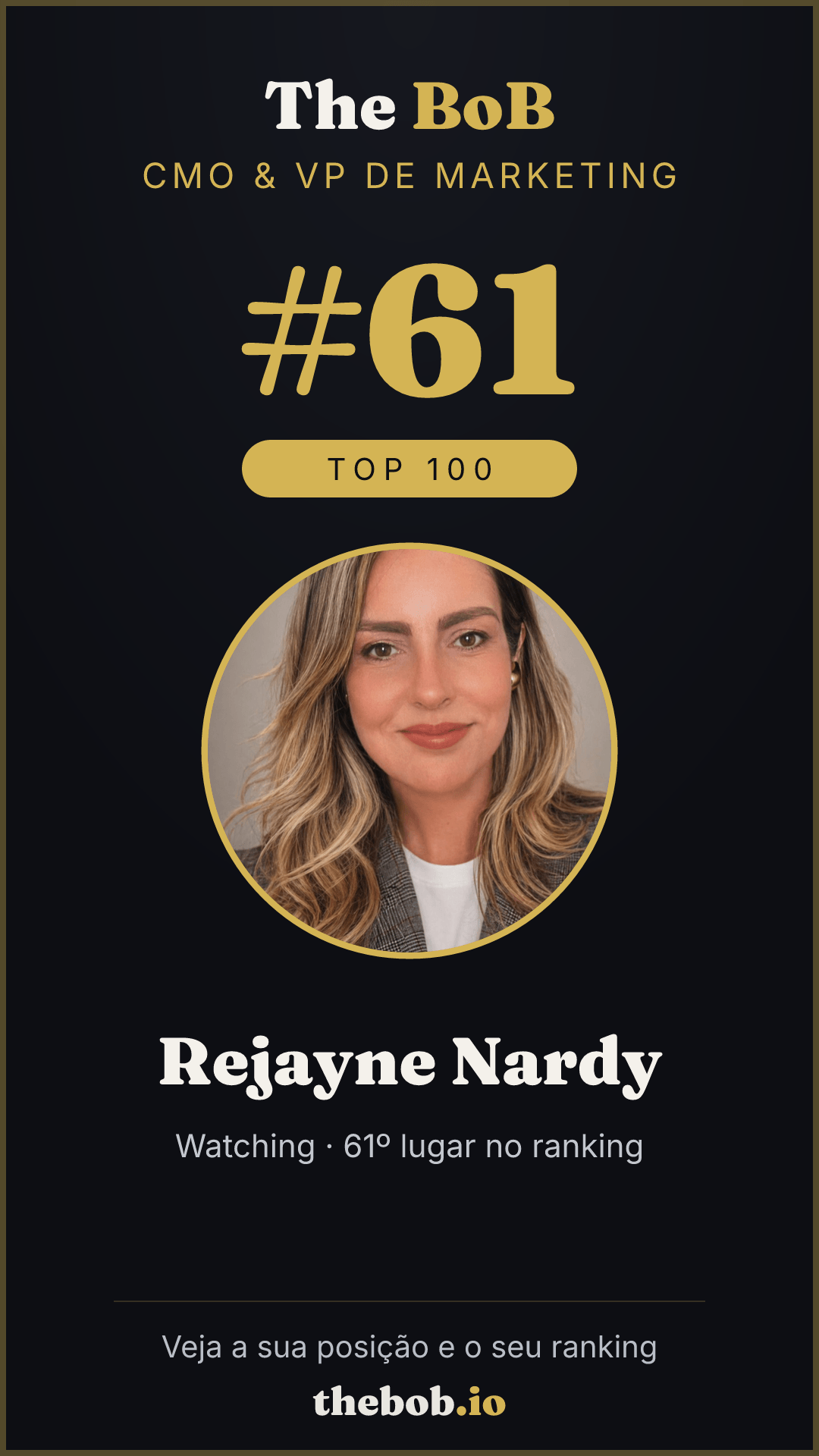 Selo The BoB · Rejayne Nardy