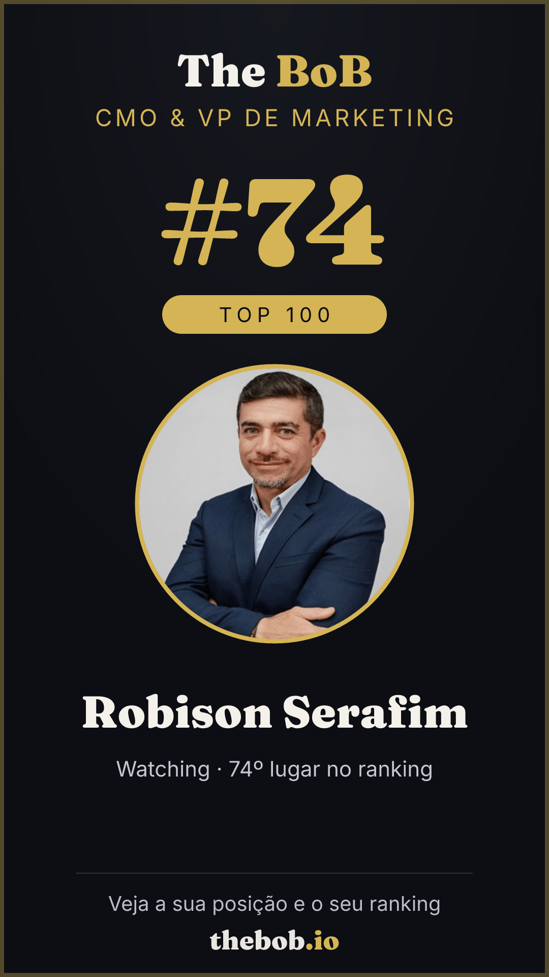 Selo The BoB · Robison Serafim