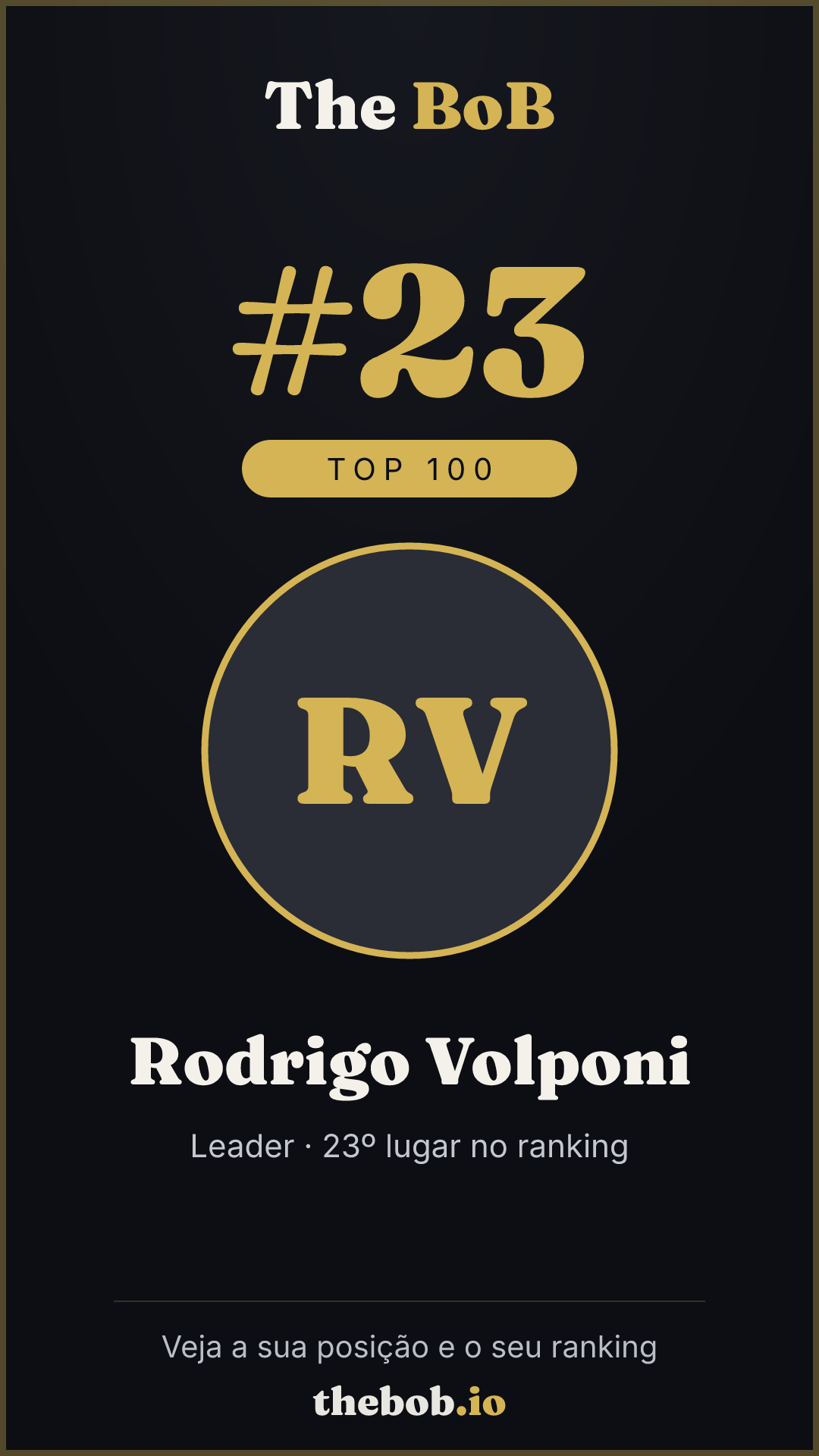 Selo The BoB · Rodrigo Volponi