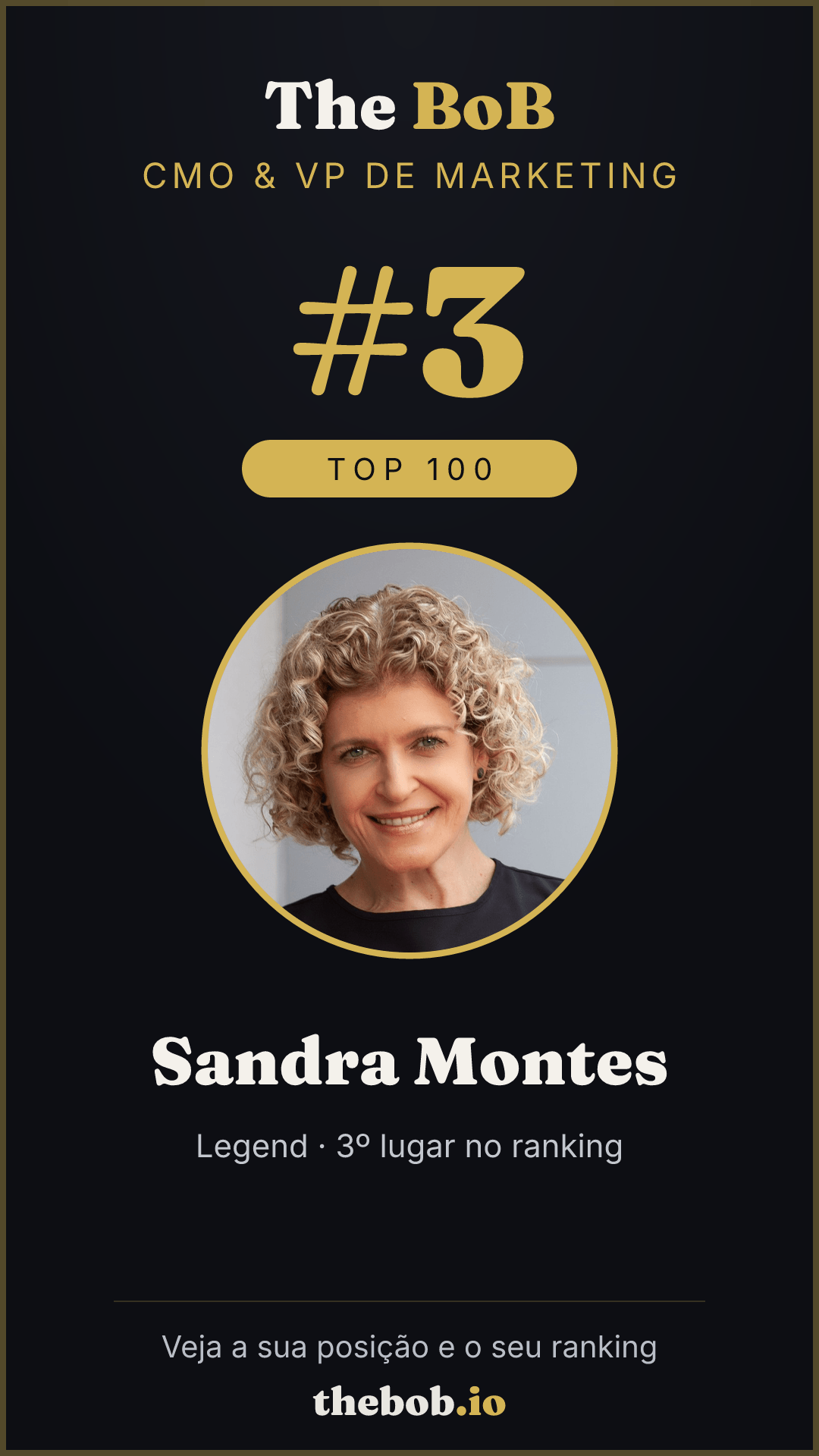 Selo The BoB · Sandra Montes