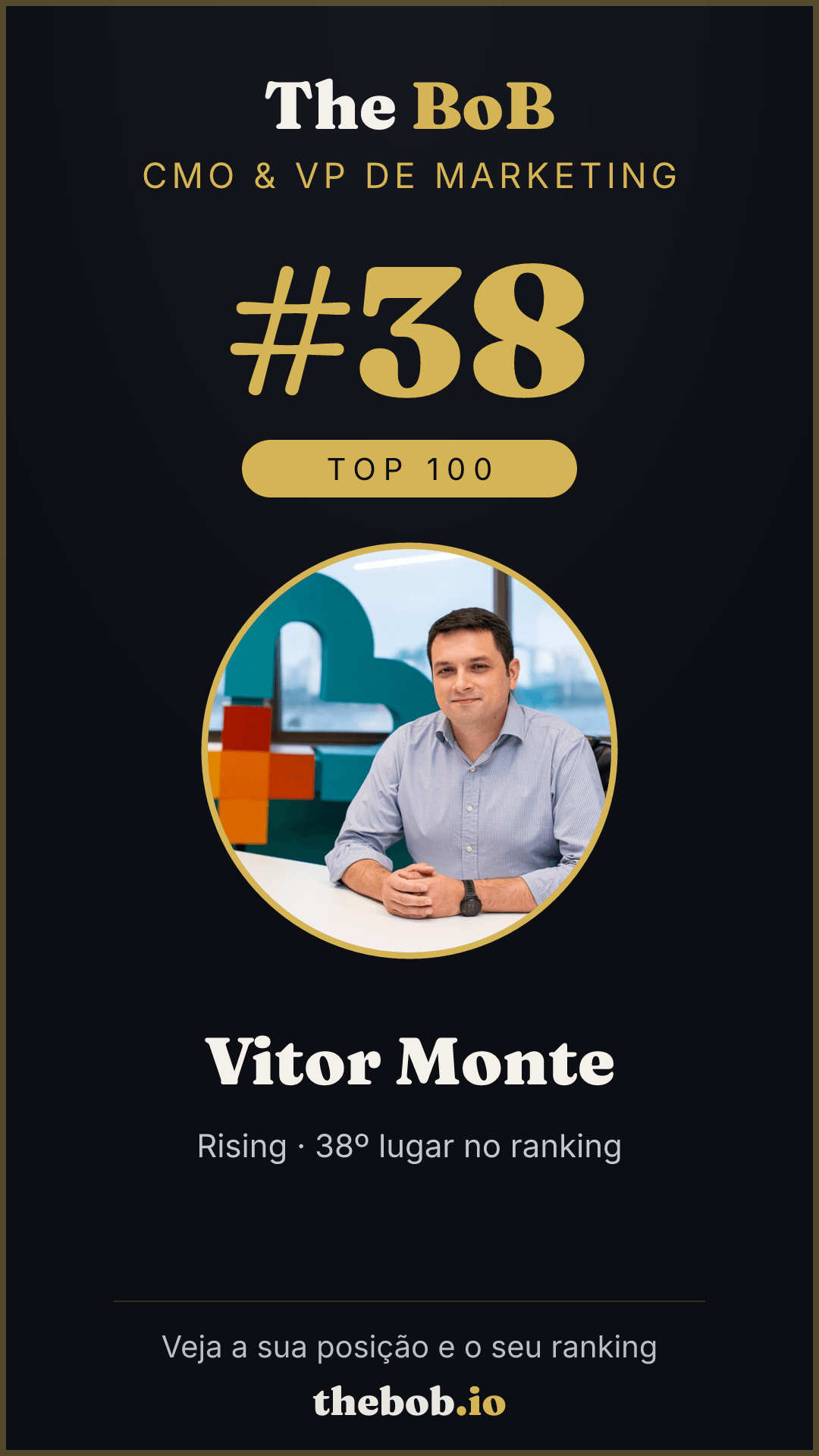 Selo The BoB · Vitor Monte